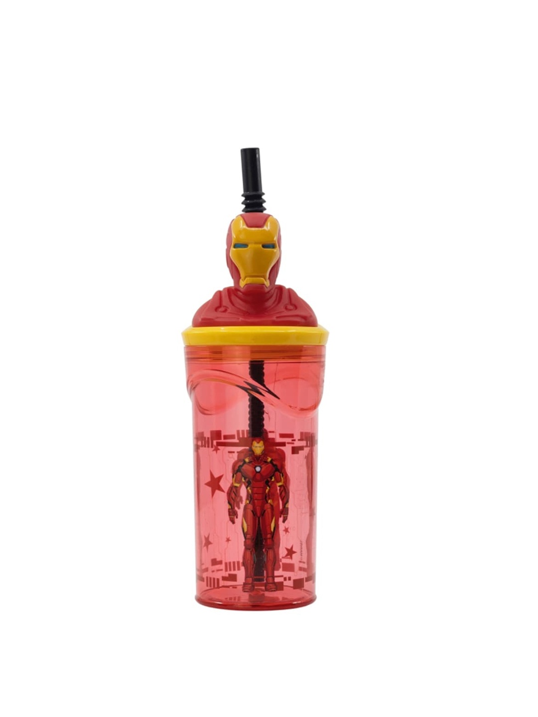 

Marvel Red Iron Man Printed Leak Proof Water Bottle 360ml
