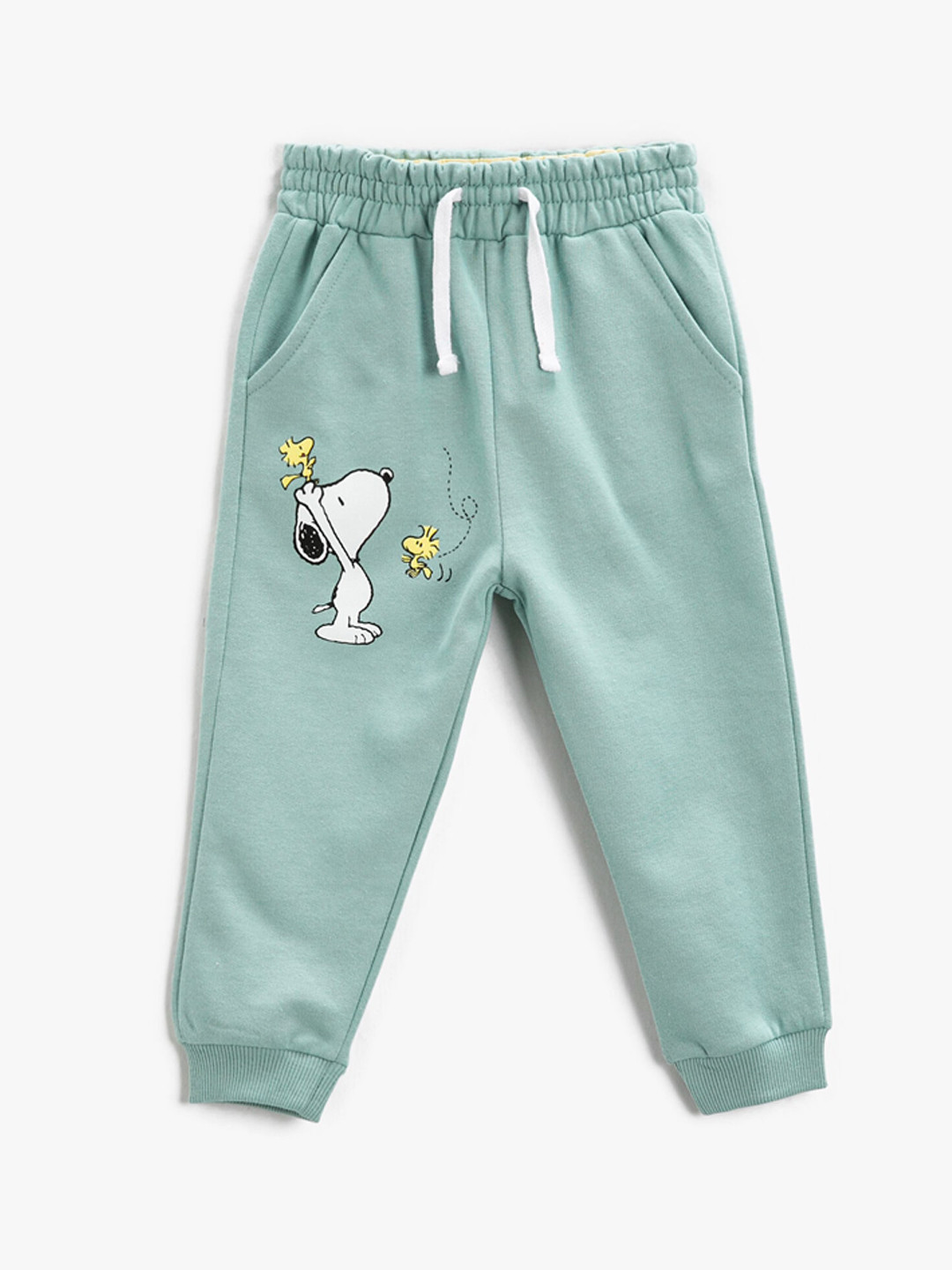 

Koton Infant Boys Graphic Printed Pure Cotton Joggers, Green