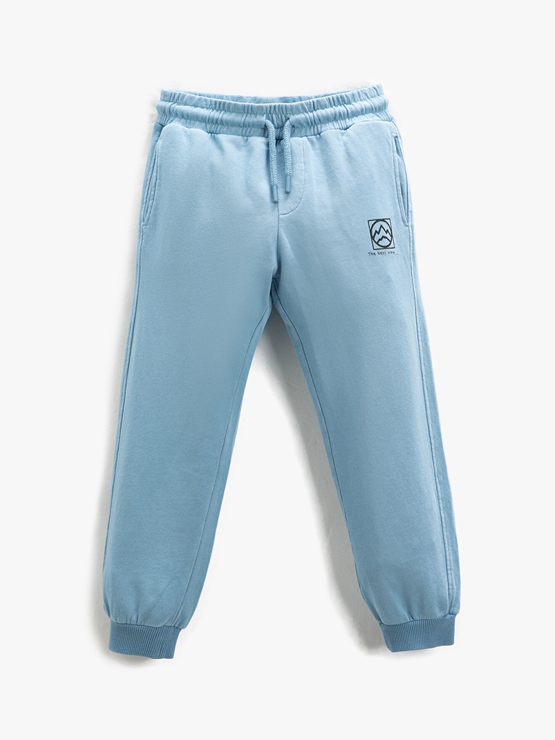 

Koton Boys Mid-Rise Regular Fit Cotton Joggers, Blue