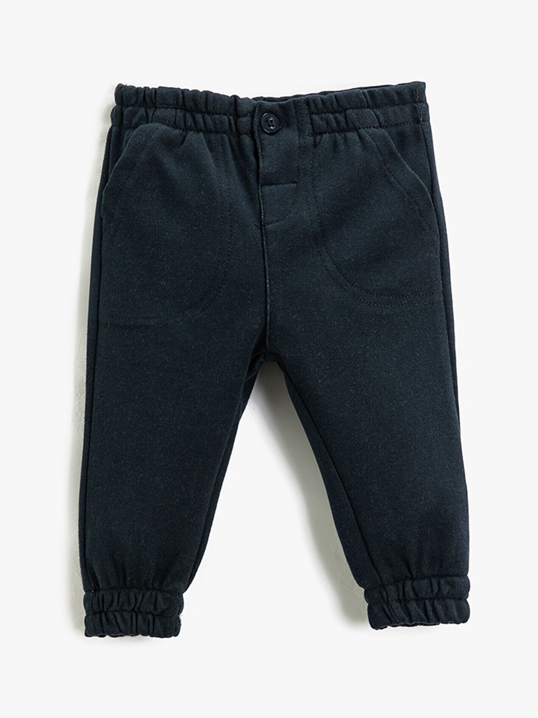 

Koton Infants Boys Mid-Rise Regular Fit Cotton Joggers, Navy blue