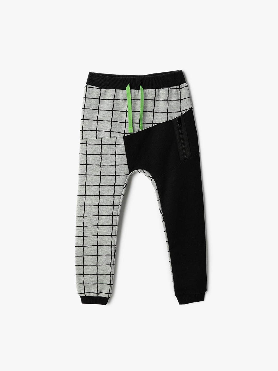 

Koton Infants Boys Checked Joggers, Grey