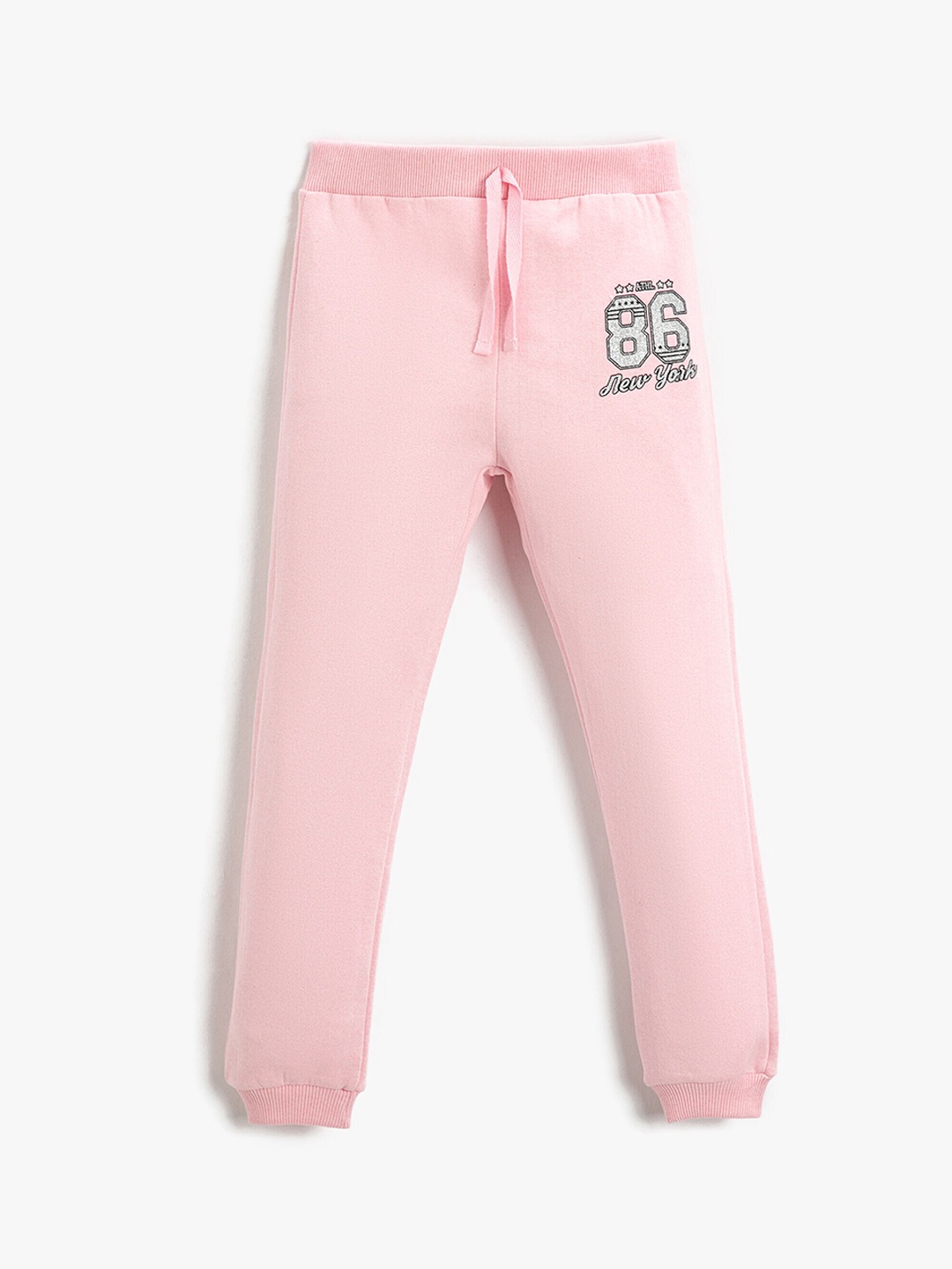 

Koton Girls Mid-Rise Joggers, Pink