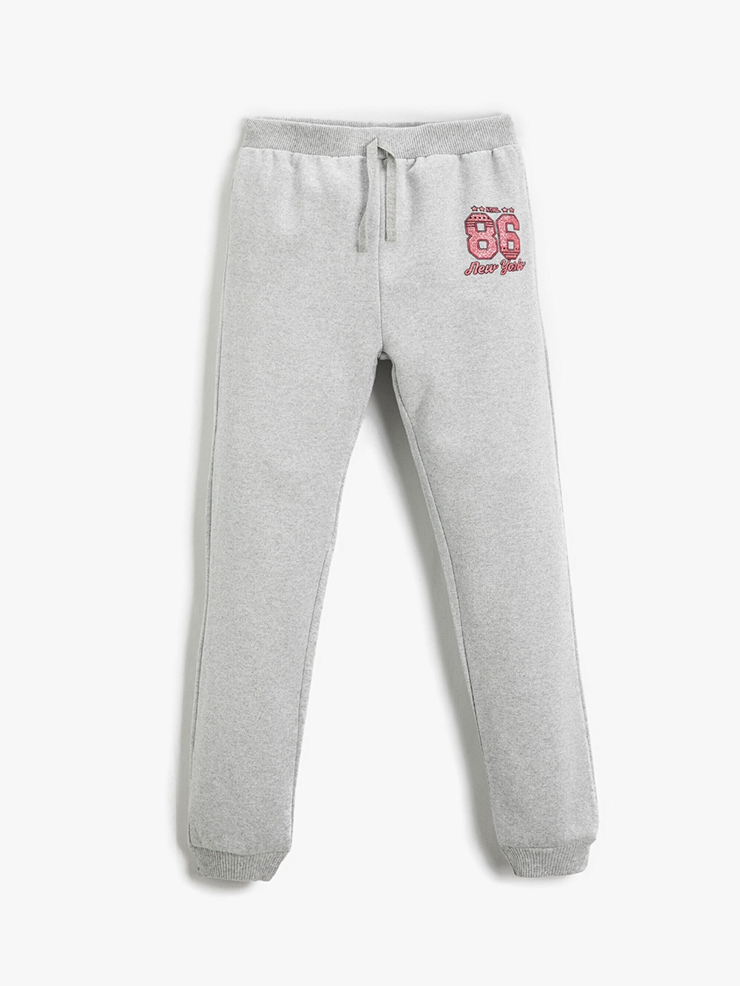 

Koton Girls Mid Rise Pure Cotton Joggers, Grey