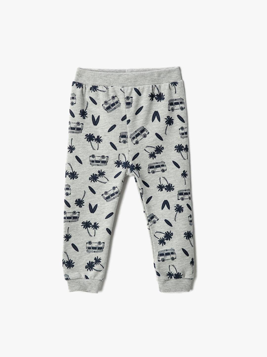 

Koton Boys Printed Mid-Rise Regular Fit Cotton Joggers, Grey