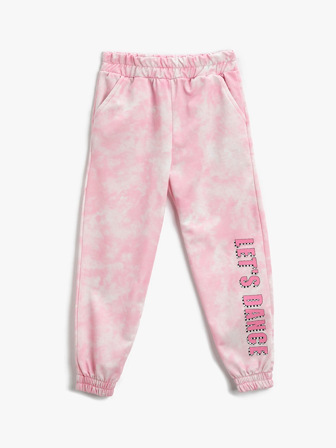 

Koton Girls Tie & Dyed Joggers, Pink