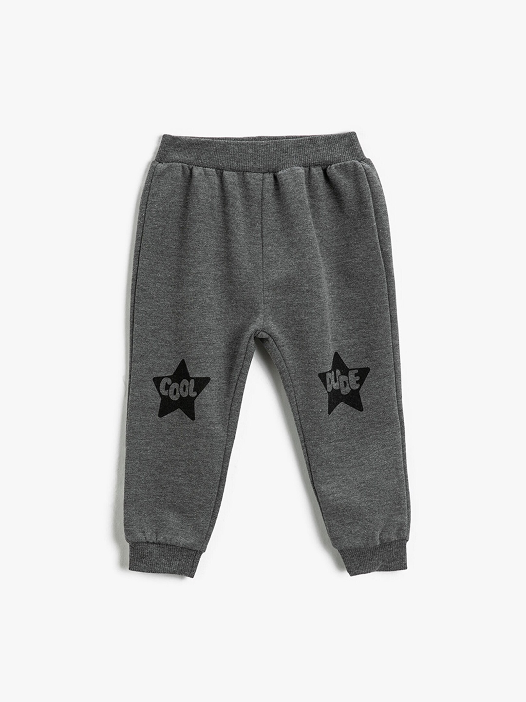 

Koton Boys Printed Mid-Rise Regular Fit Cotton Joggers, Grey