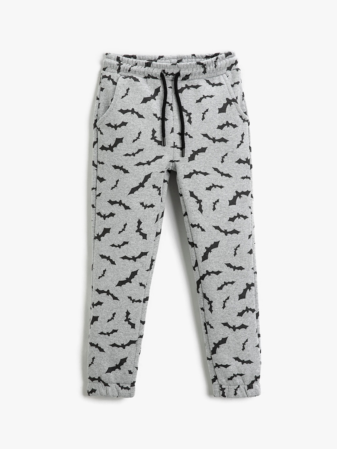 

Koton Boys Printed Mid-Rise Regular Fit Cotton Joggers, Grey