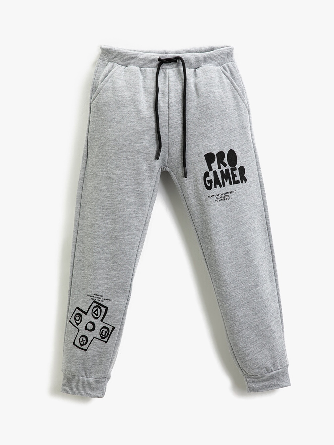 

Koton Boys Printed Mid-Rise Regular Fit Cotton Joggers, Grey