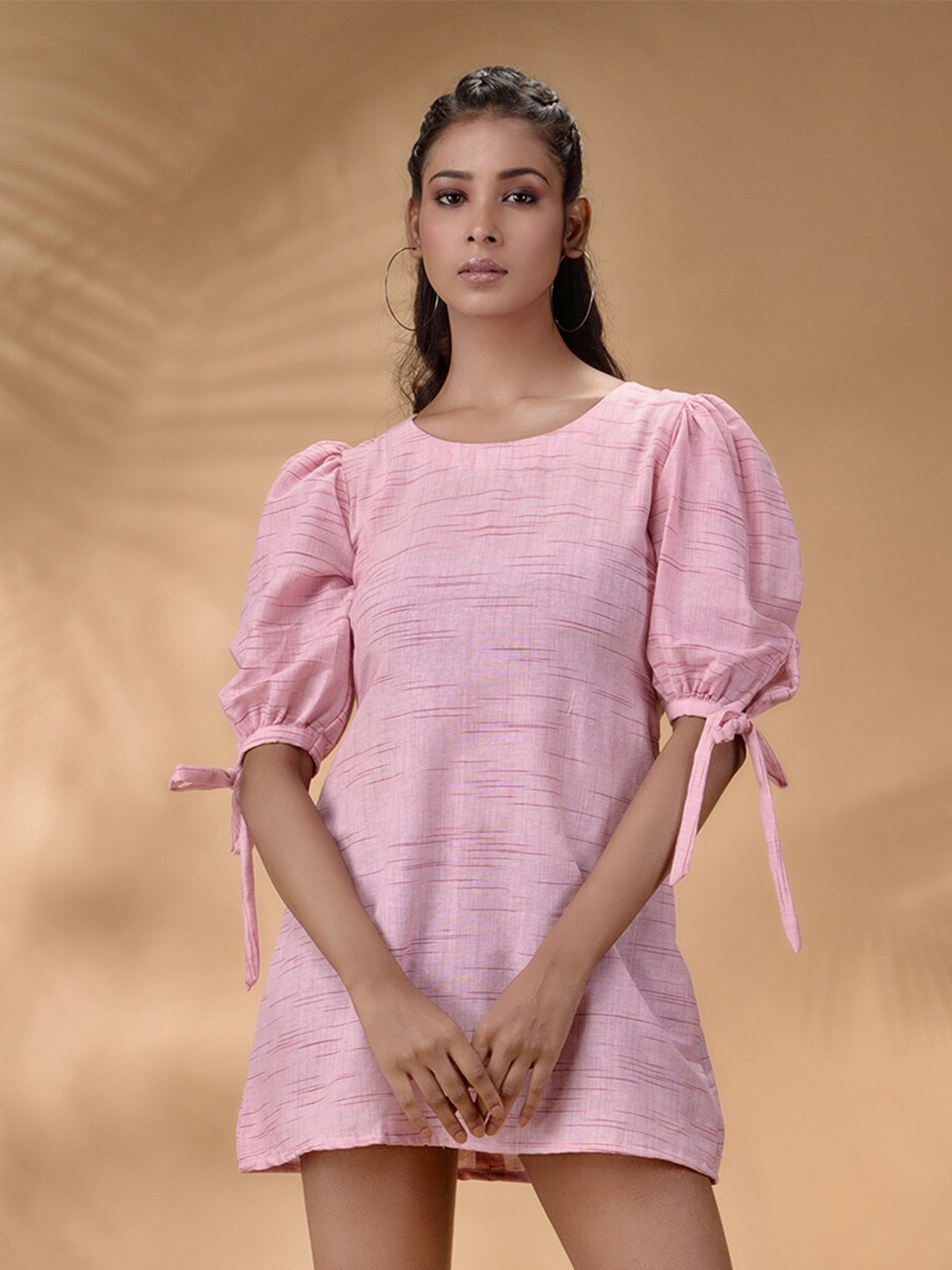 

Disli Pink A-Line Dress