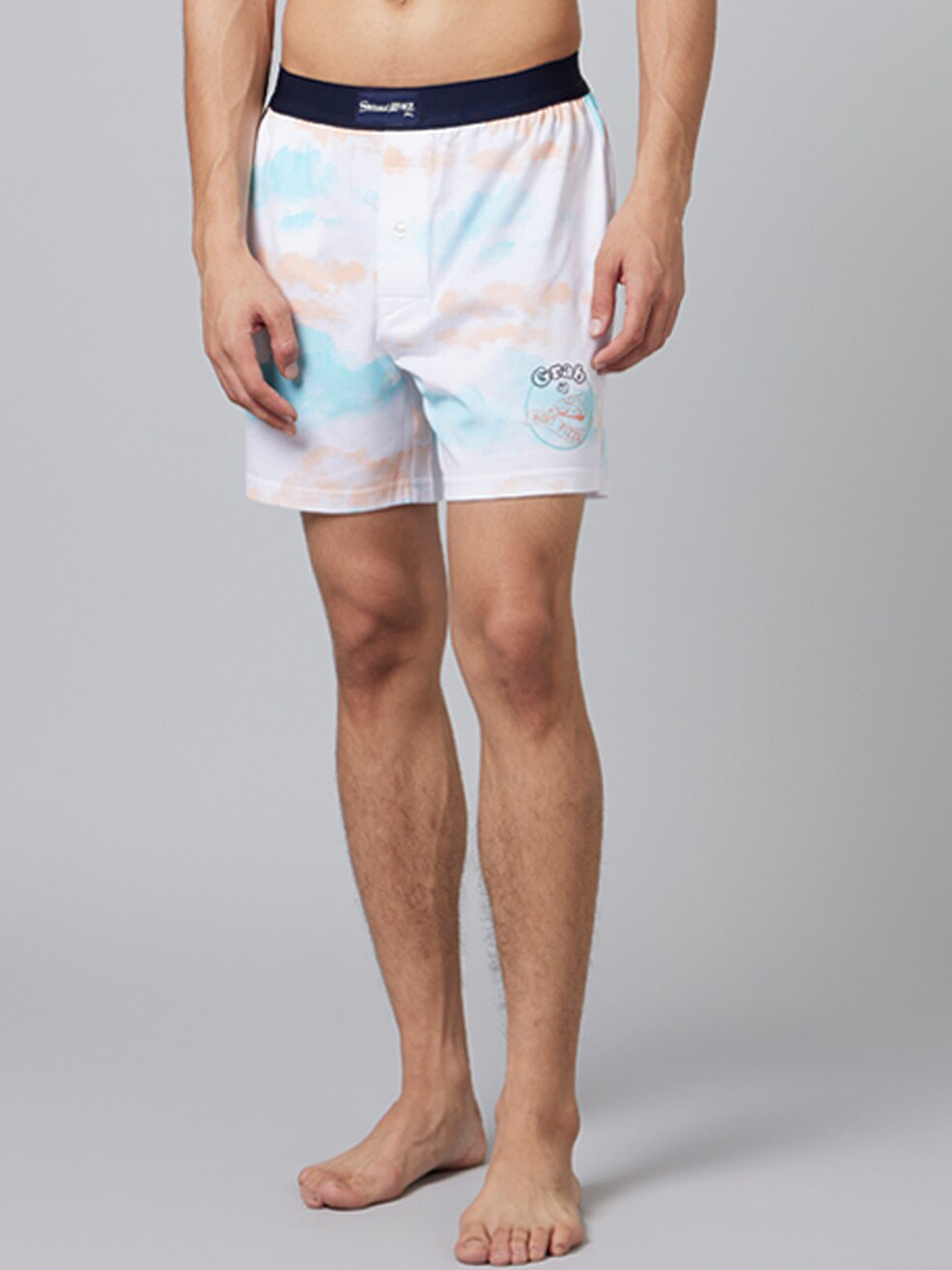 

Smugglerz Printed Comfort Fit Pure Cotton Boxer Hot-Pizza-Mens-Boxer-S, White