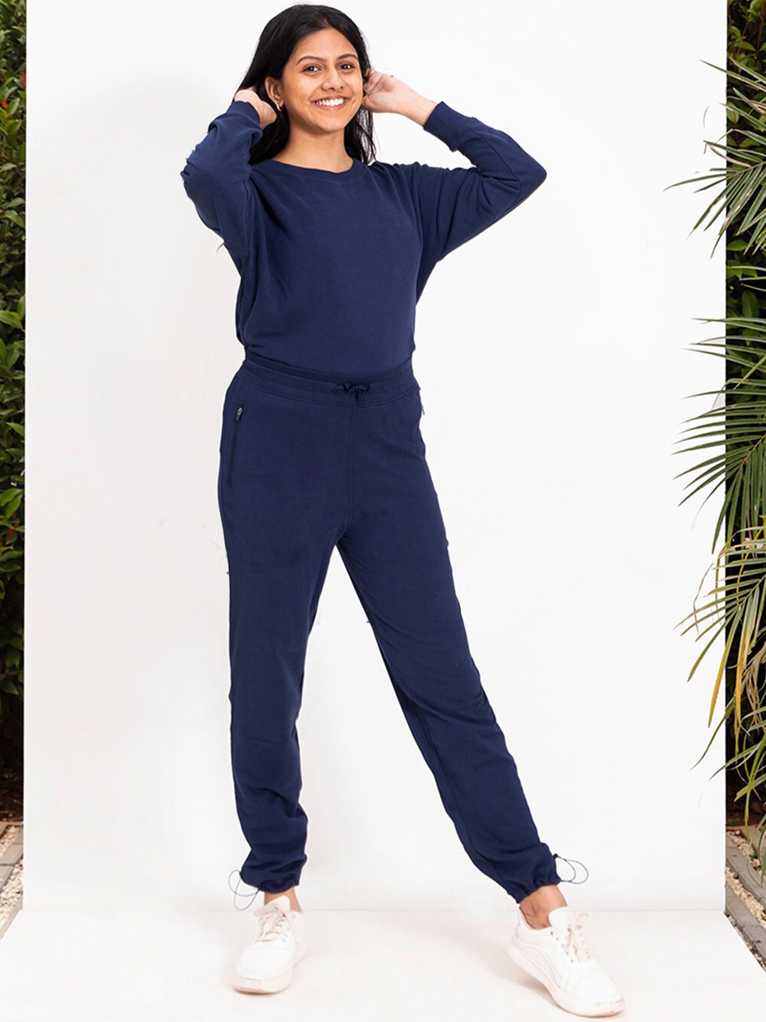 

Blissclub Women Lounge Narrow Fit Joggers, Navy blue
