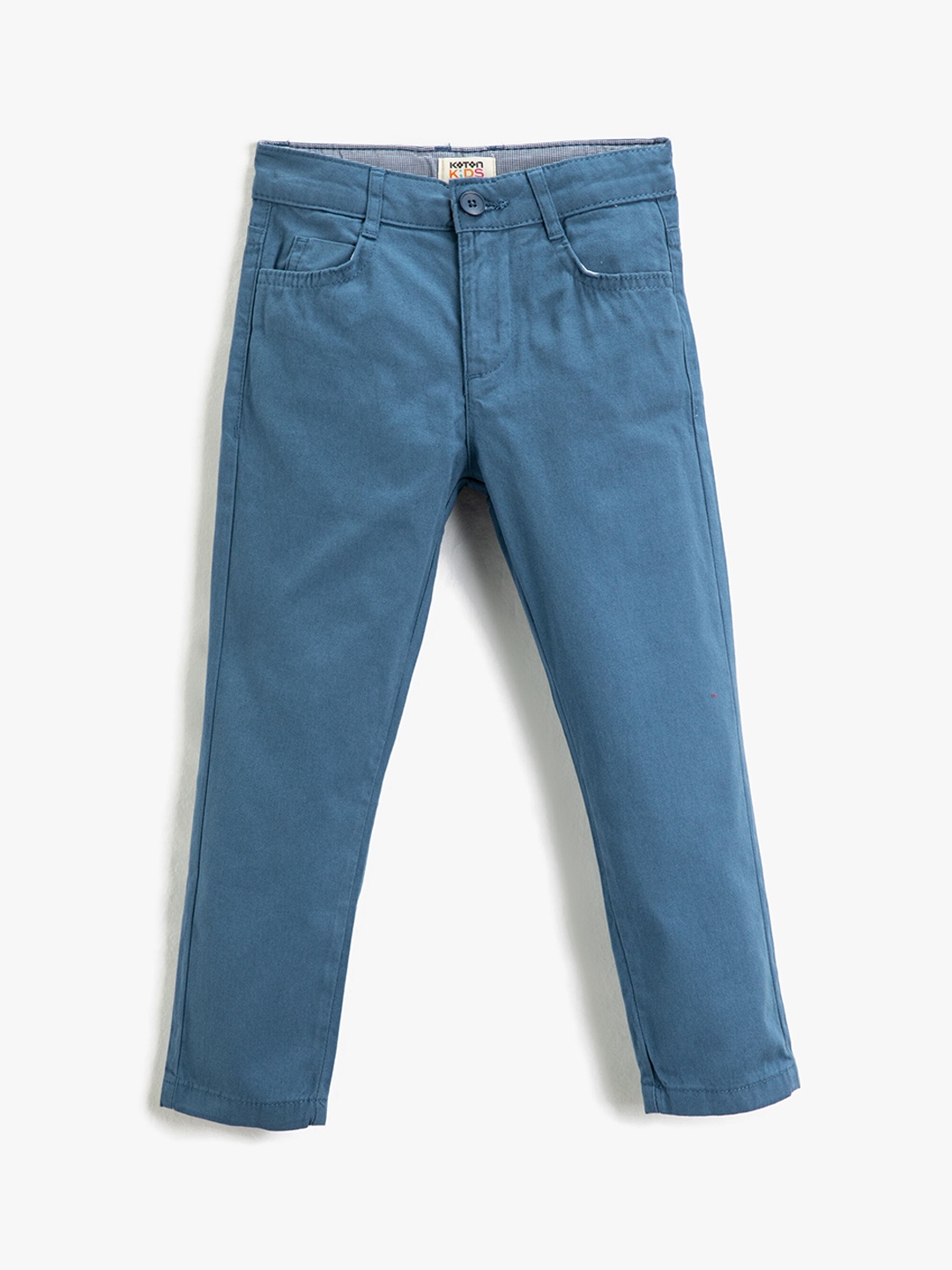 

Koton Boys Mid Rise Pure Cotton Chinos Trousers, Blue