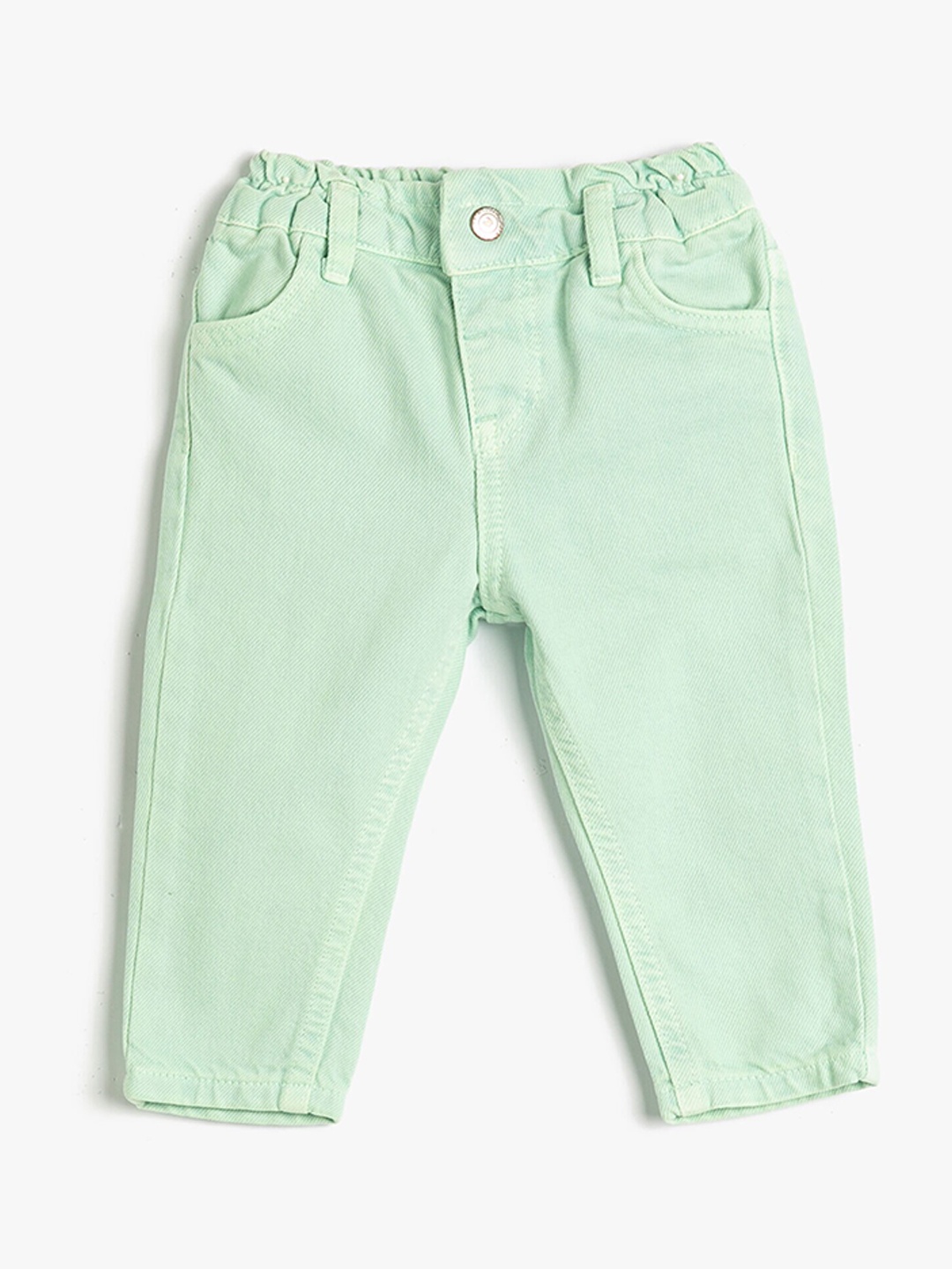 

Koton Girls Mid-Rise Clean Look Pure Cotton Jeans, Green
