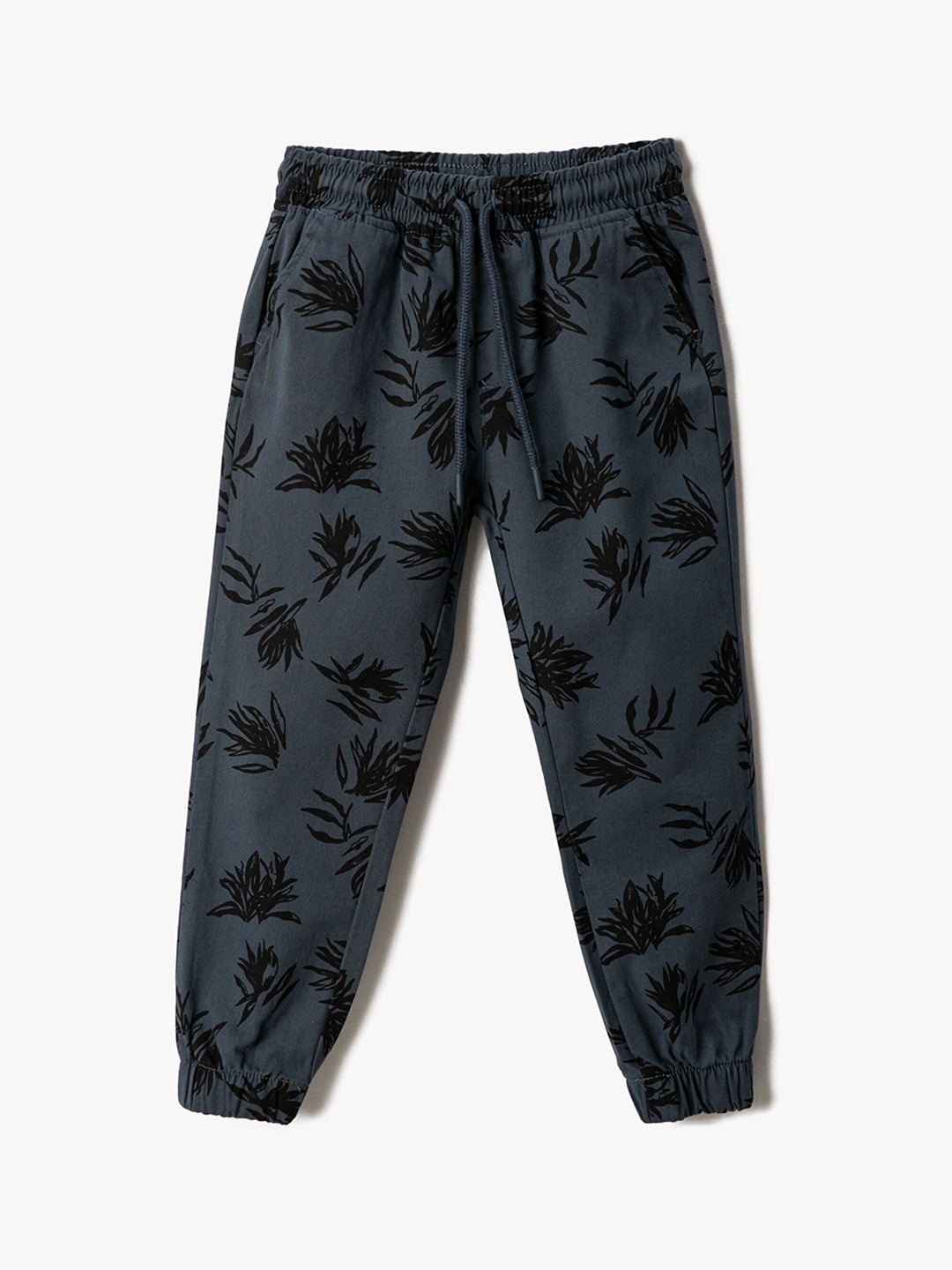 

Koton Boys Conversational Printed Pure Cotton Joggers, Blue