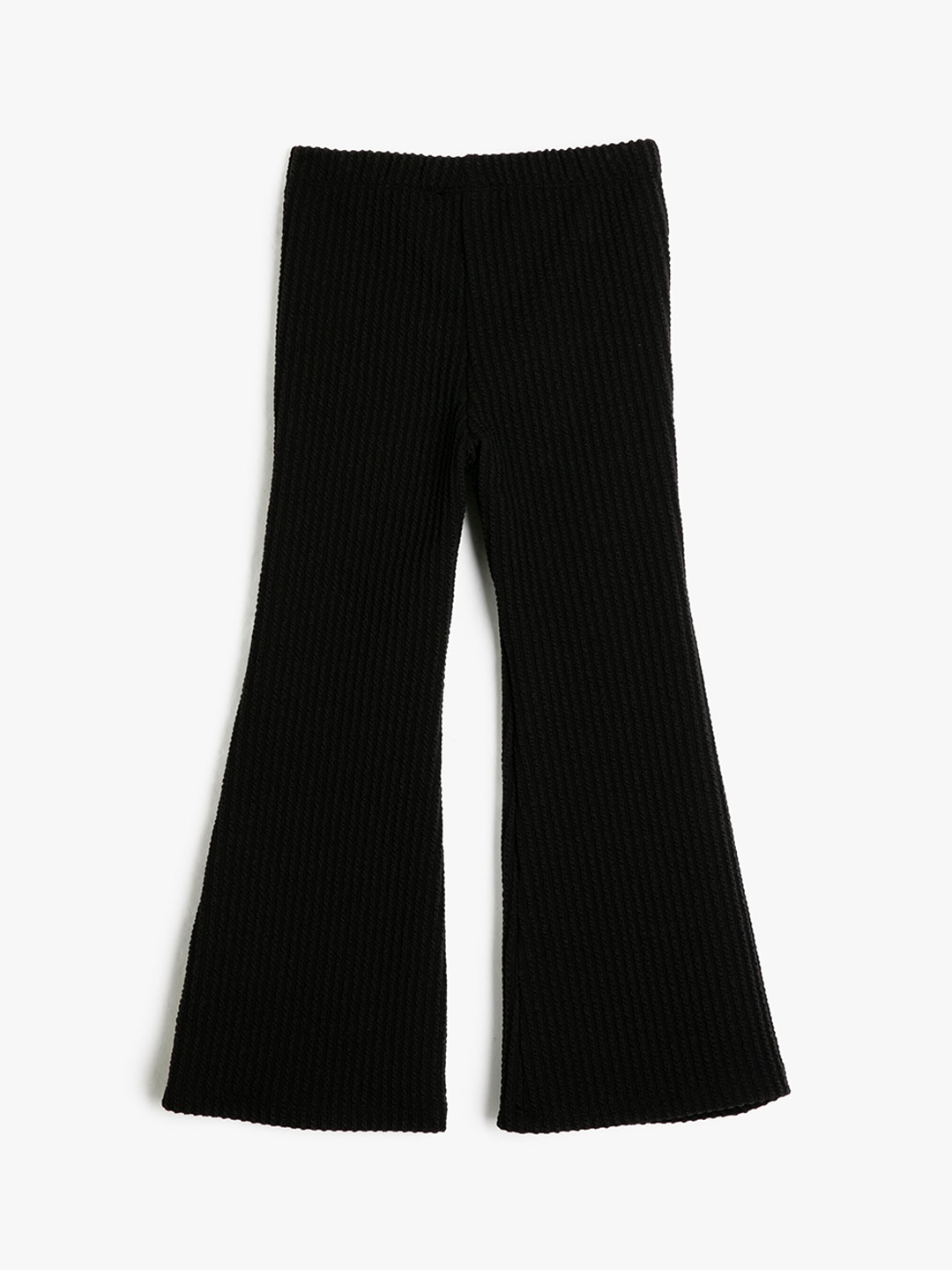 

Koton Girls Mid-Rise Trousers, Black