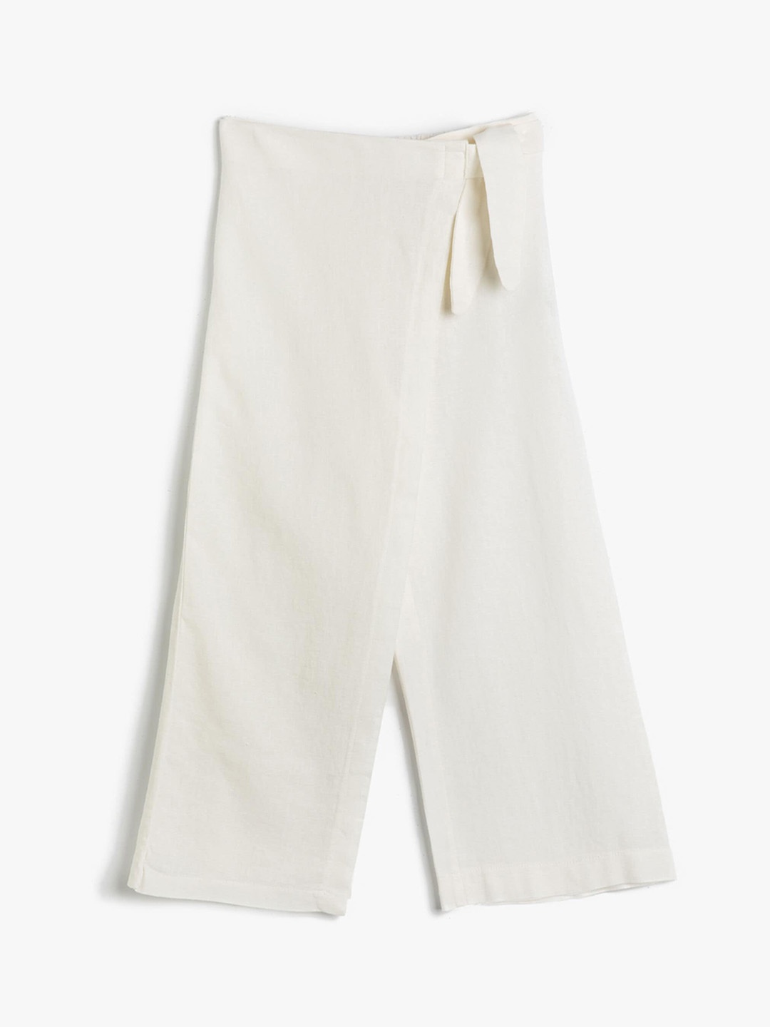 

Koton Girls Mid Rise Culottes Trousers, White