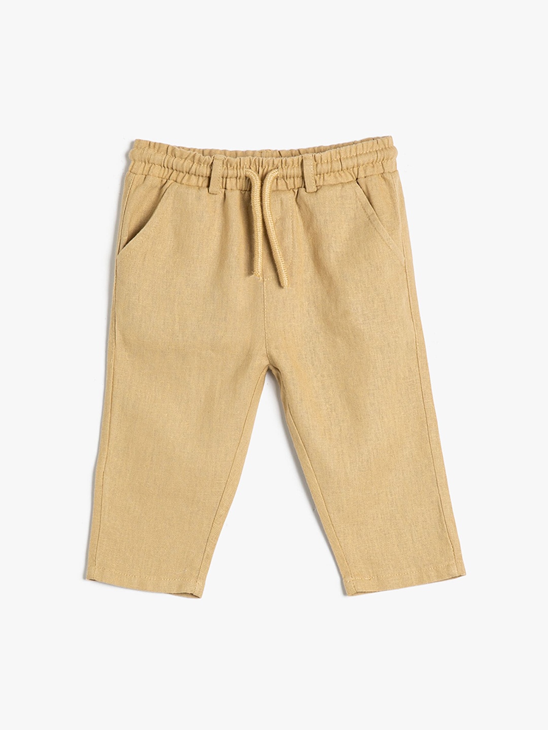 

Koton Boys Mid Rise Trousers, Camel brown