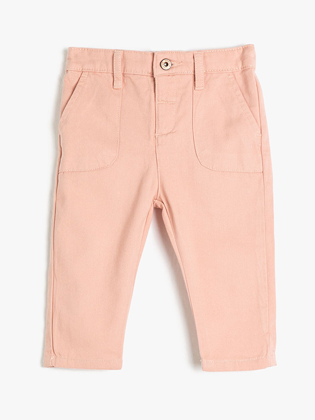 

Koton Boys Mid Rise Trousers, Peach