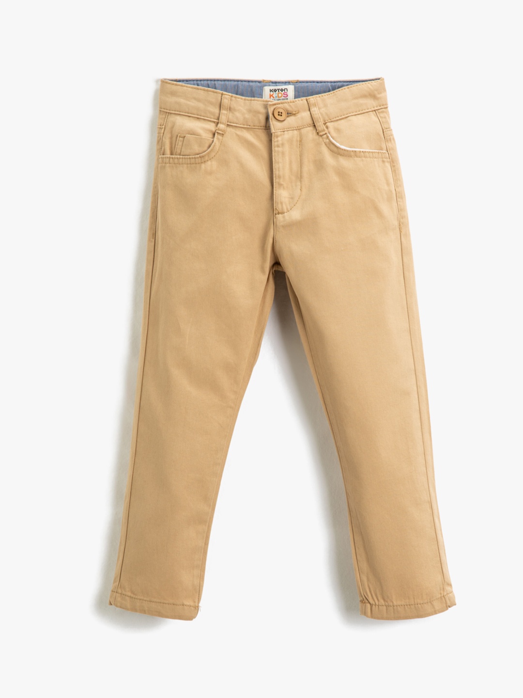 

Koton Boys Mid-Rise Chino Trousers, Beige