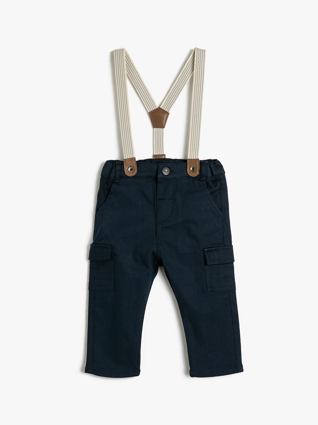 

Koton Boys Cargos Comes With Suspenders, Navy blue
