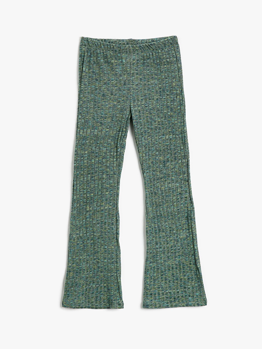 

Koton Girls Mid-Rise Self Designed Trousers, Green