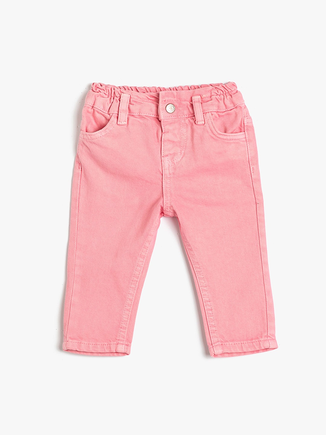 

Koton Girls Mid Rise Pure Cotton Trousers, Pink