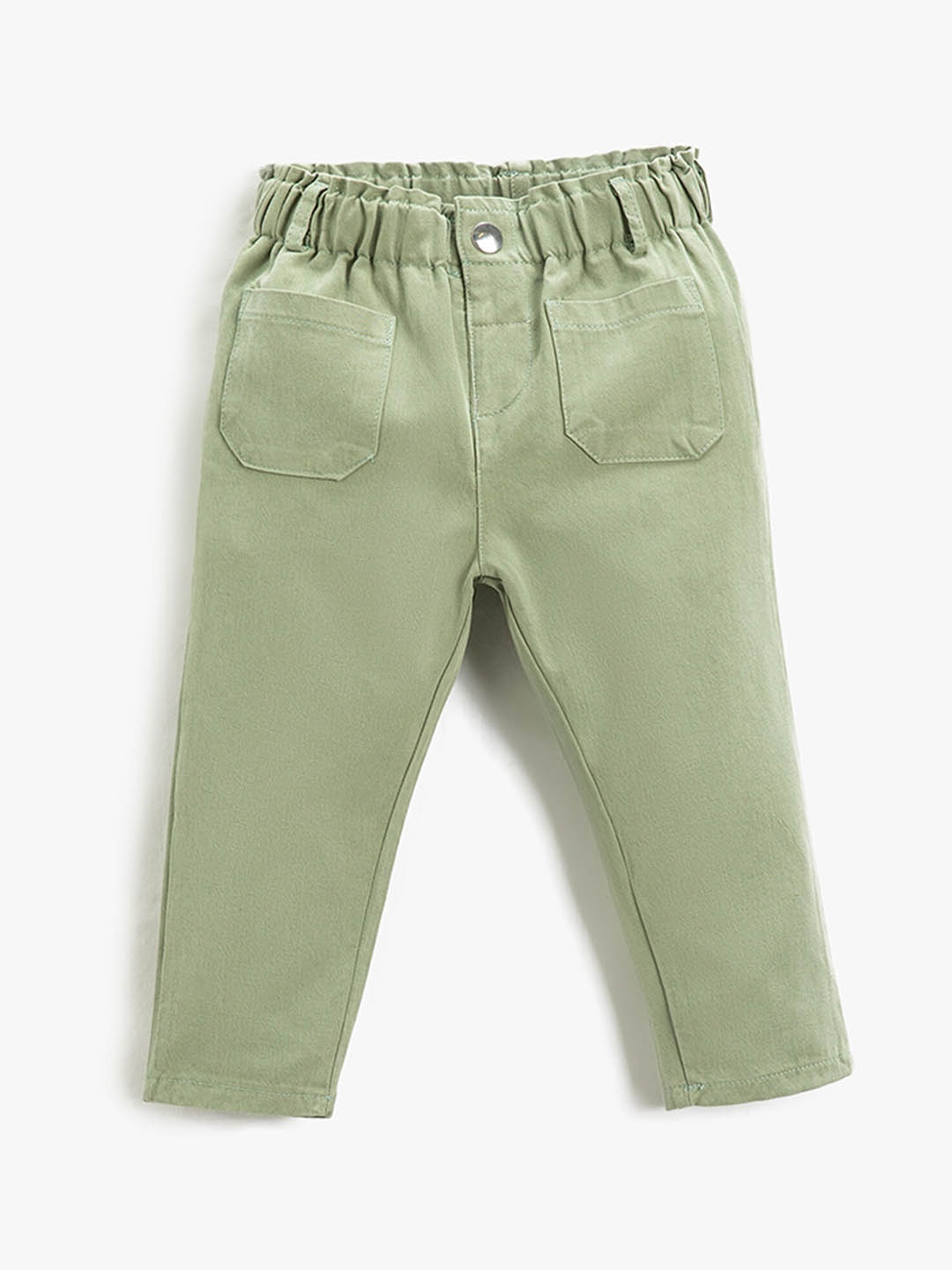 

Koton Girls Mid Rise Trousers, Green