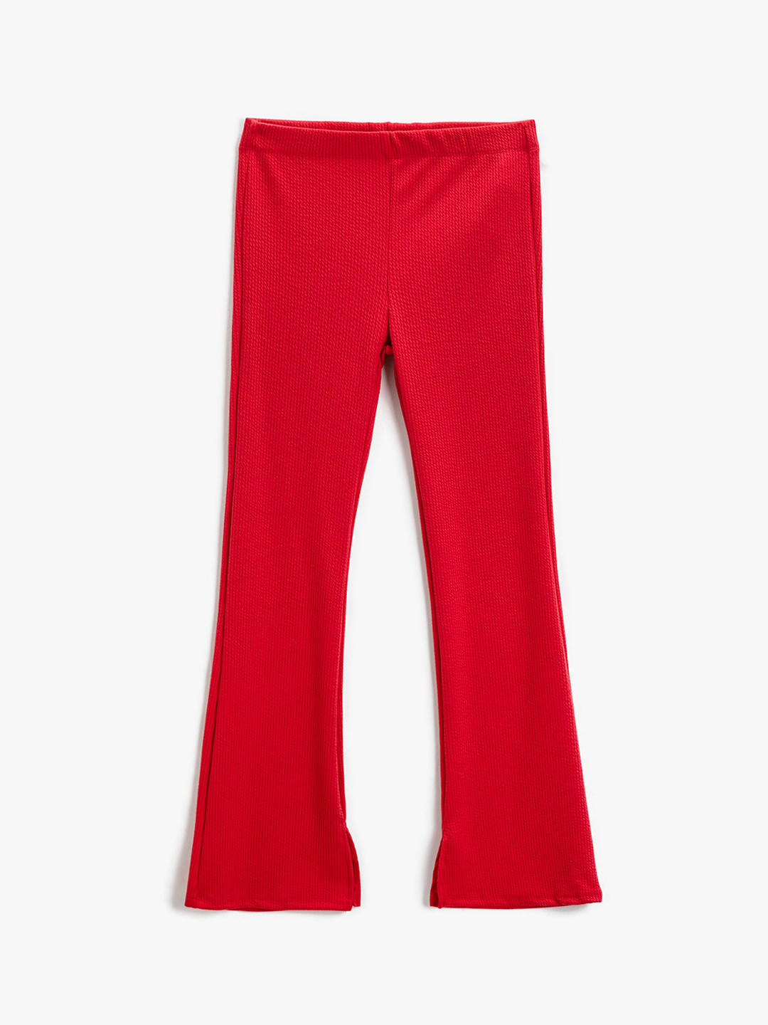 

Koton Girls Ribbed Bootcut Trousers, Pink