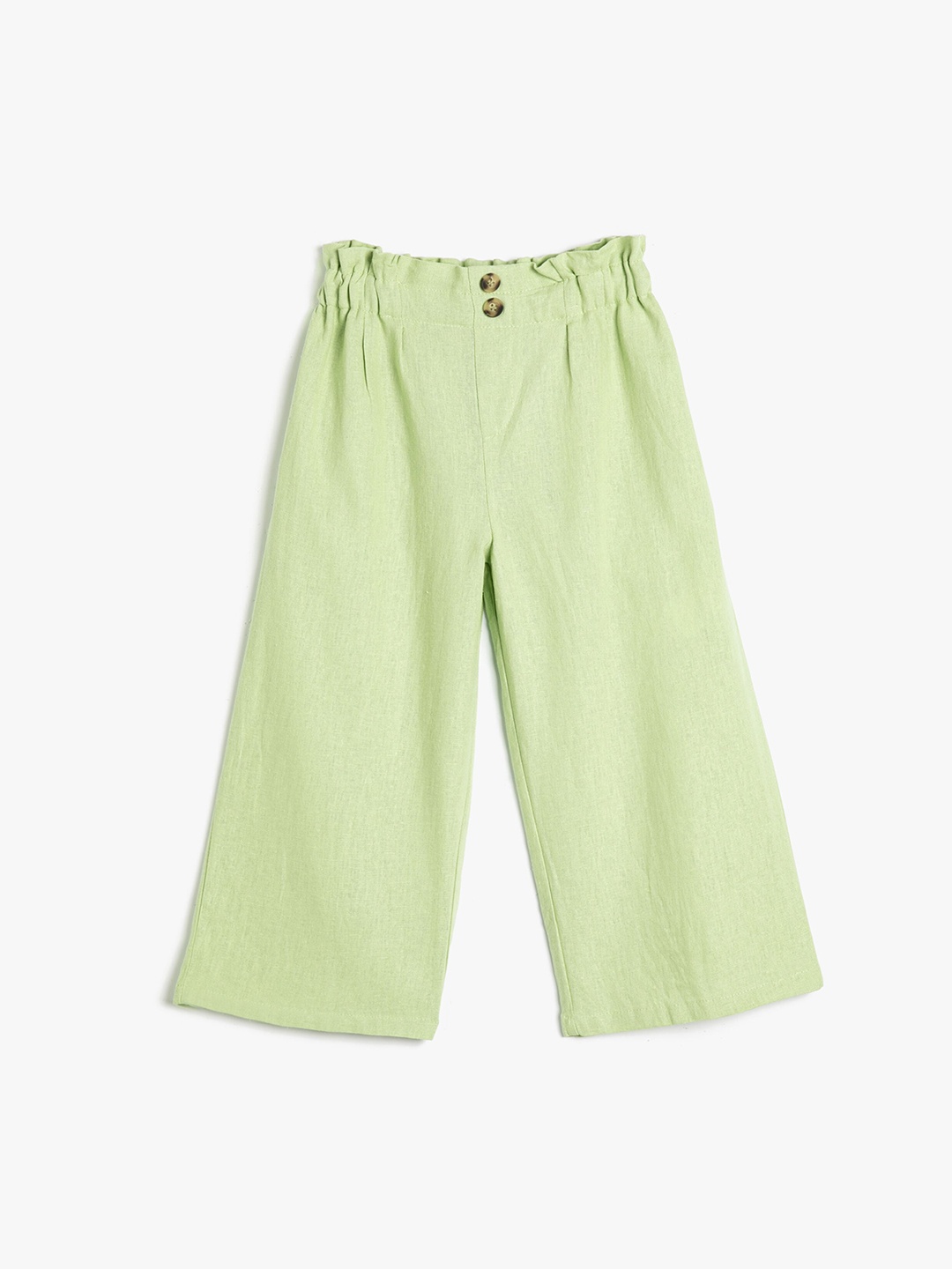 

Koton Girls Mid Rise Plain Pure Cotton Culottes, Green