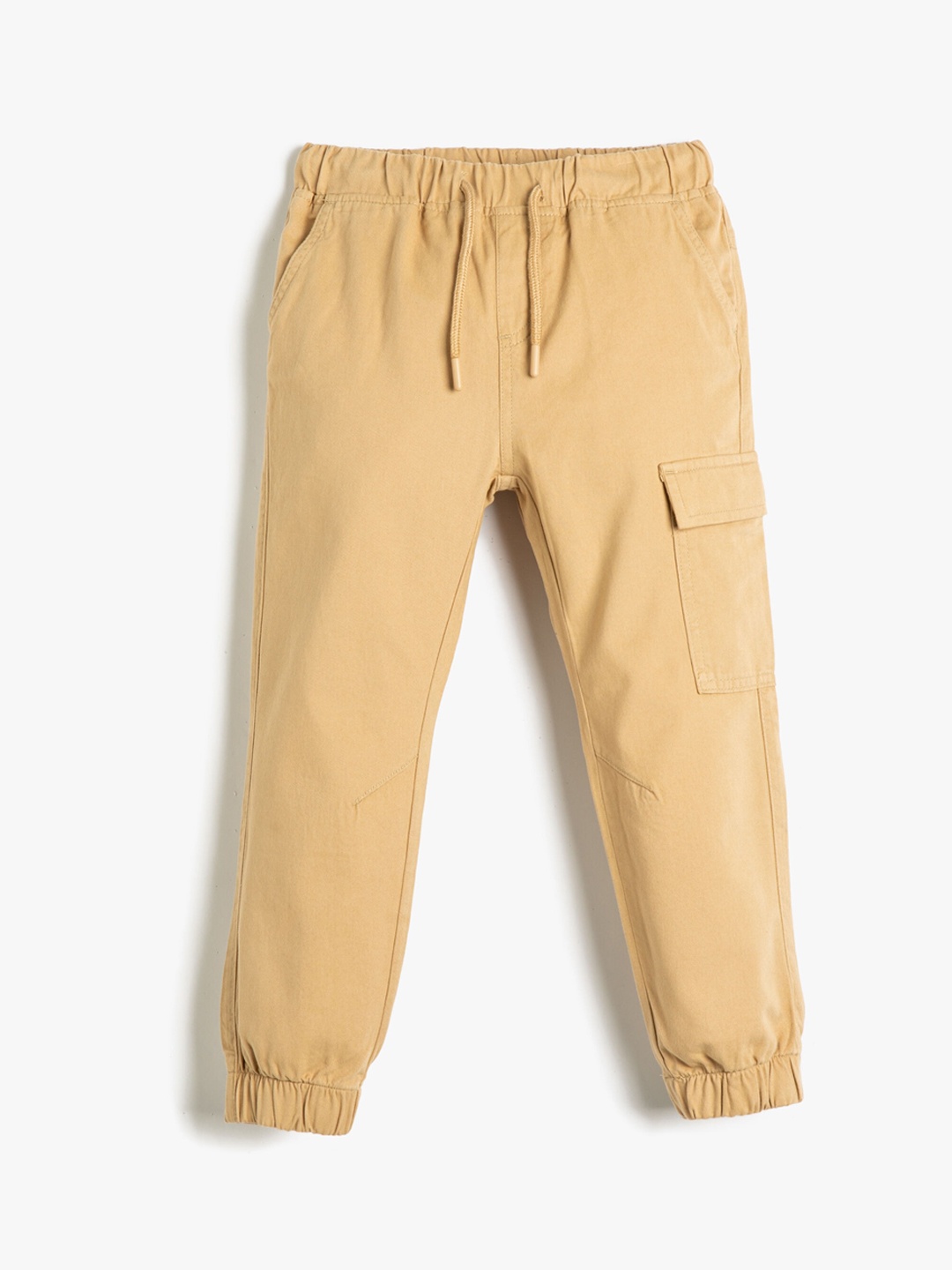

Koton Boys Mid Rise Pure Cotton Joggers, Beige