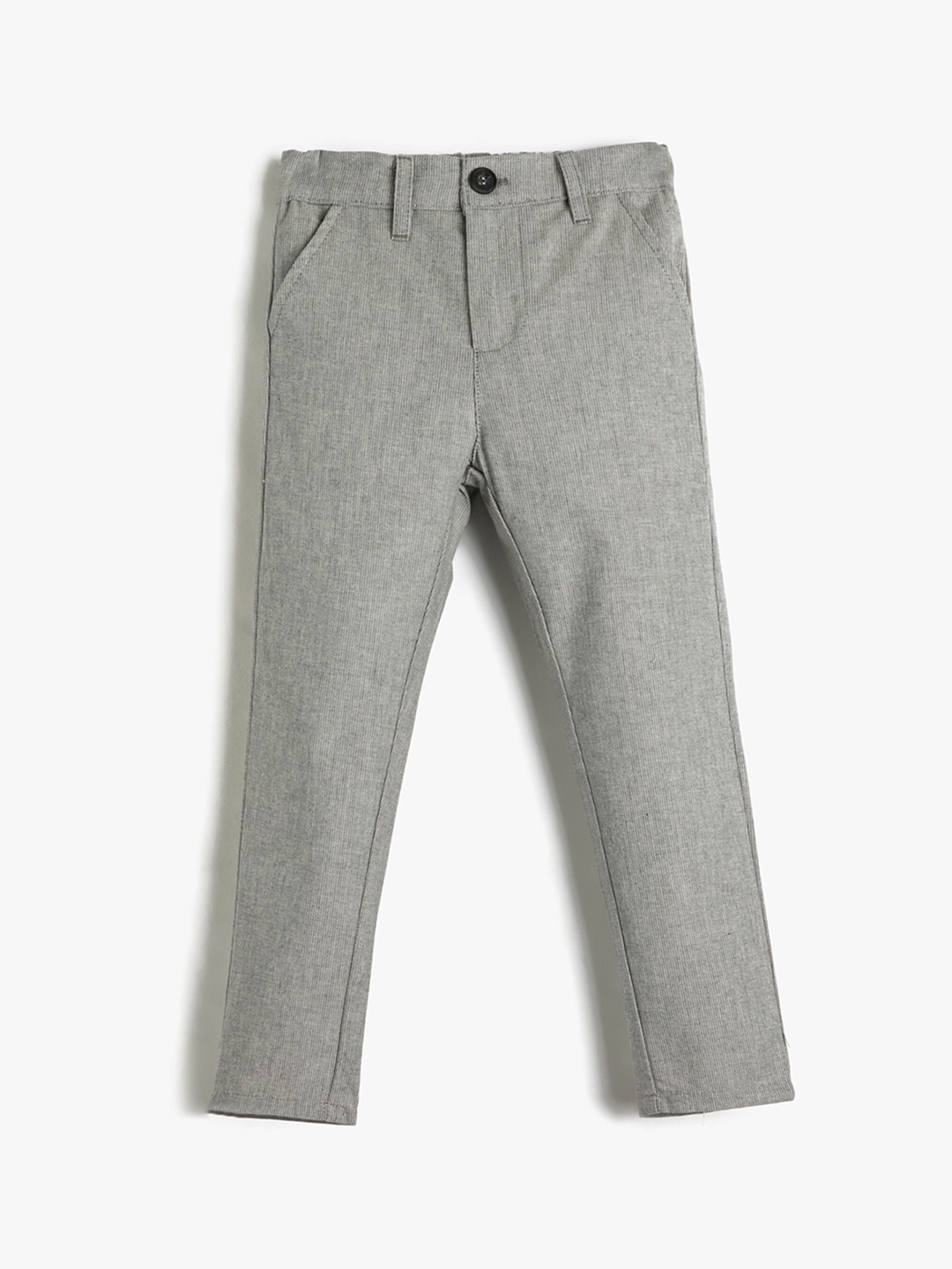 

Koton Boys Mid-Rise Trousers, Grey