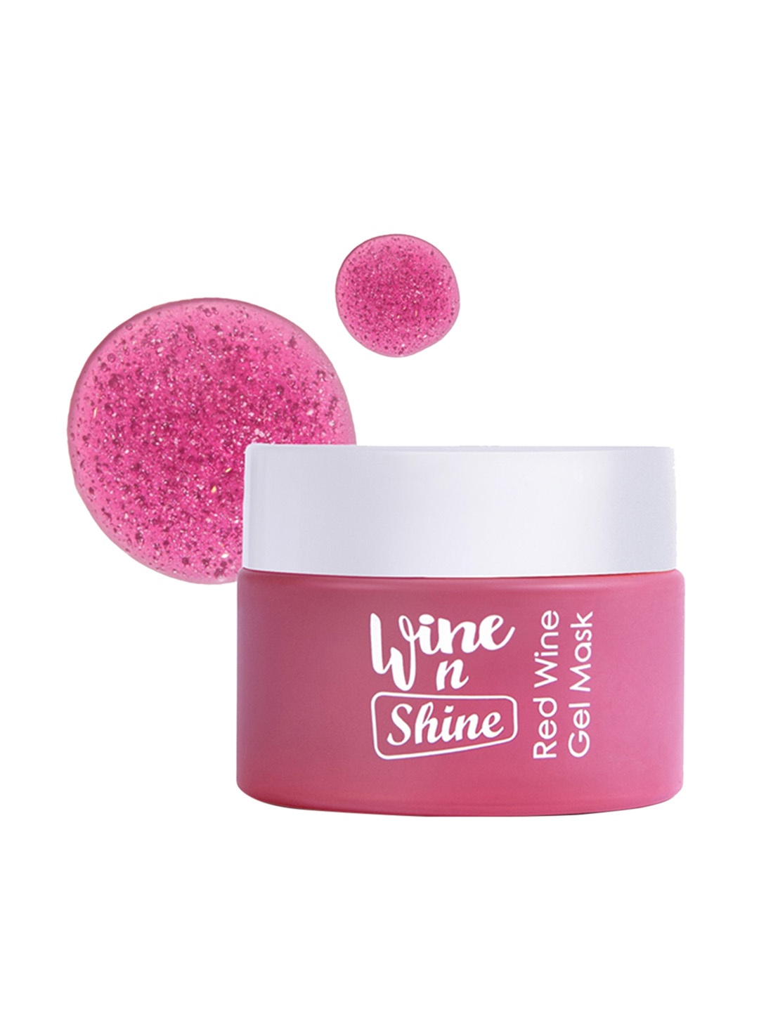 

Wildglow Wine n Shine Red Wine Gel Mask with Castor Oil - 50 g, Pink