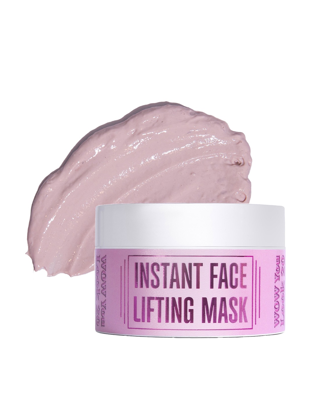 

Wildglow Instant Face Lifting Mask Face Pack with Kaolin & Yarrow Flower - 100 g, Pink