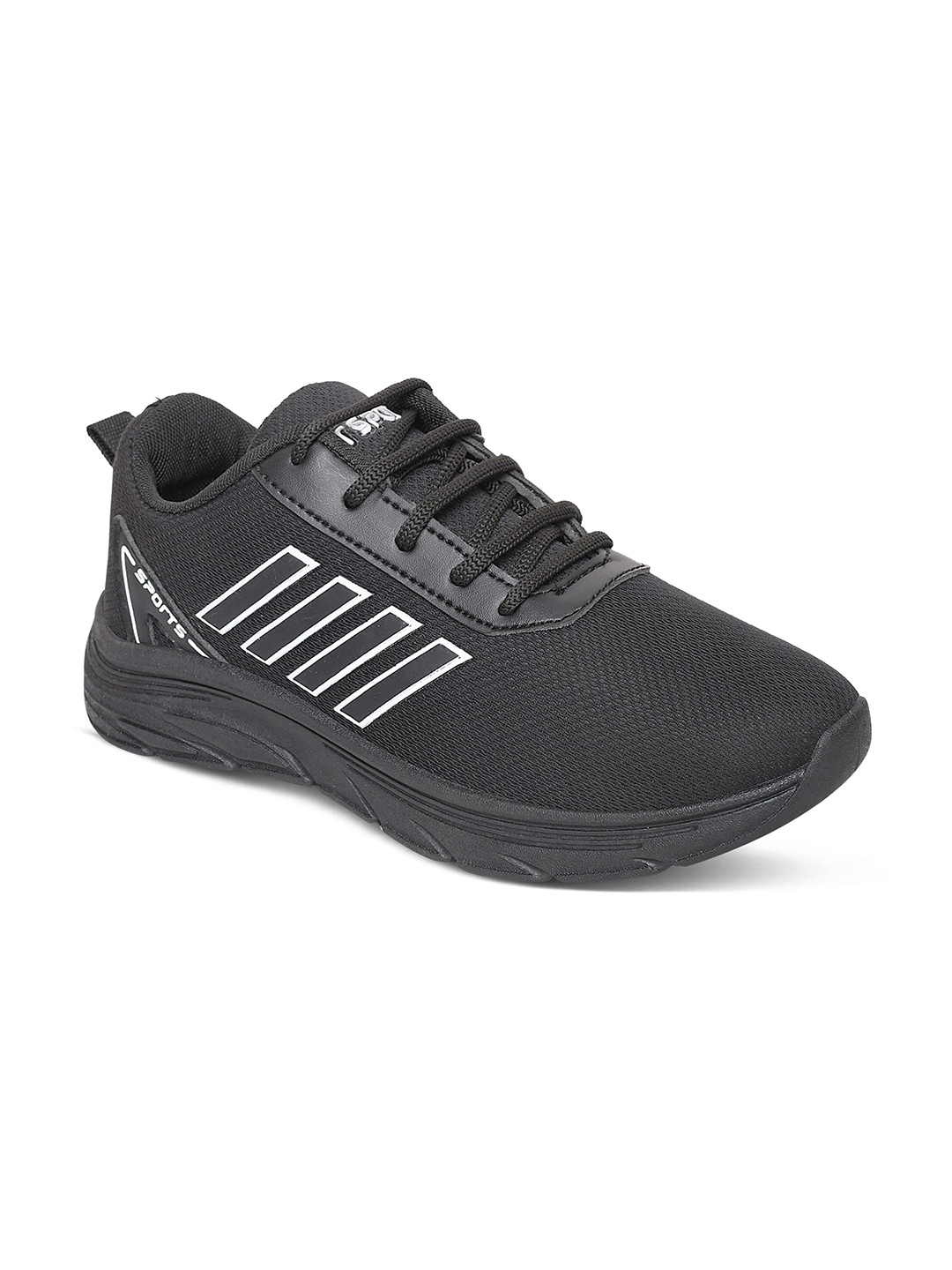 

Airspot Men ROCKY Anti Odour Mesh Running Shoes, Black