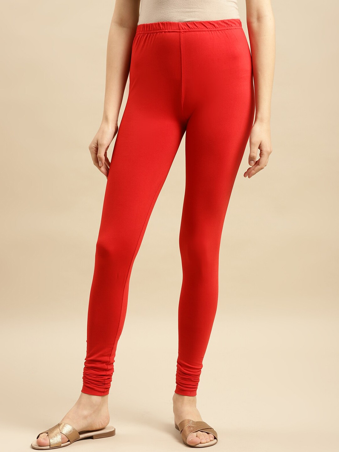 

Rangita Churidar Length Cotton Legging, Red