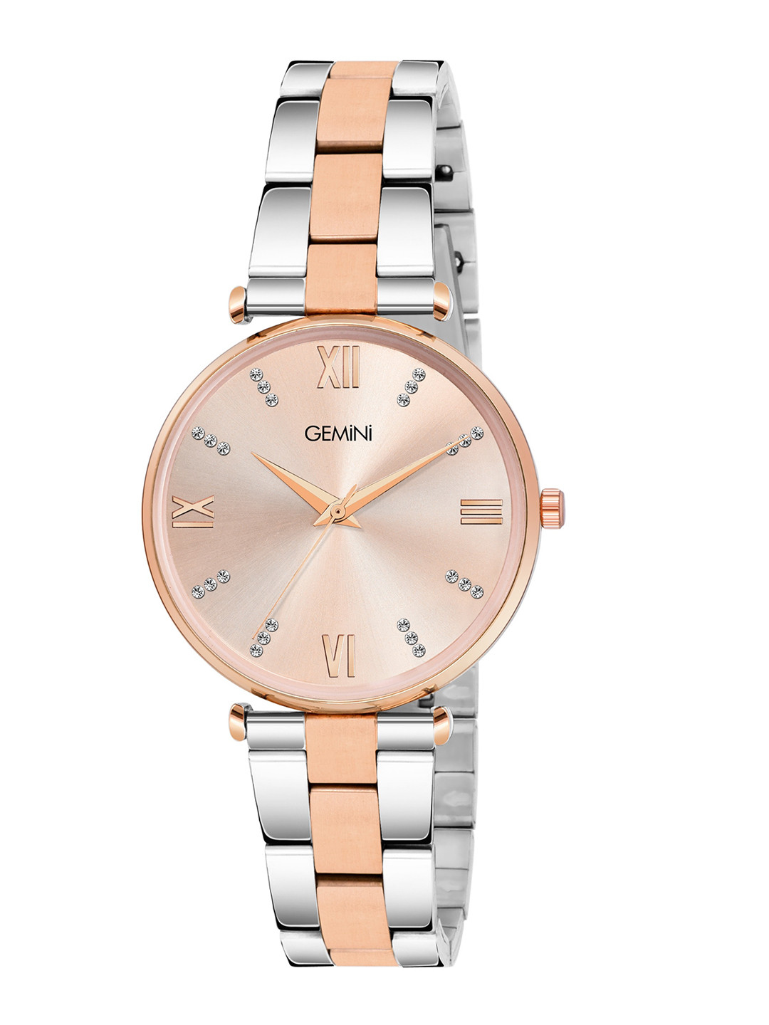 

GEMINI Women Stainless Steel Bracelet Style Straps Analogue Watch BNS 11245KM03, Rose gold