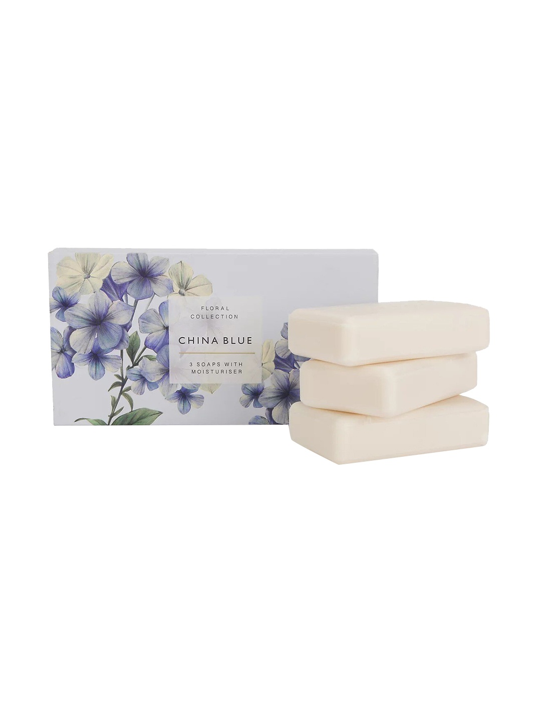 

Marks & Spencer Set of 3 Floral Collection China Blue Soaps 75g each