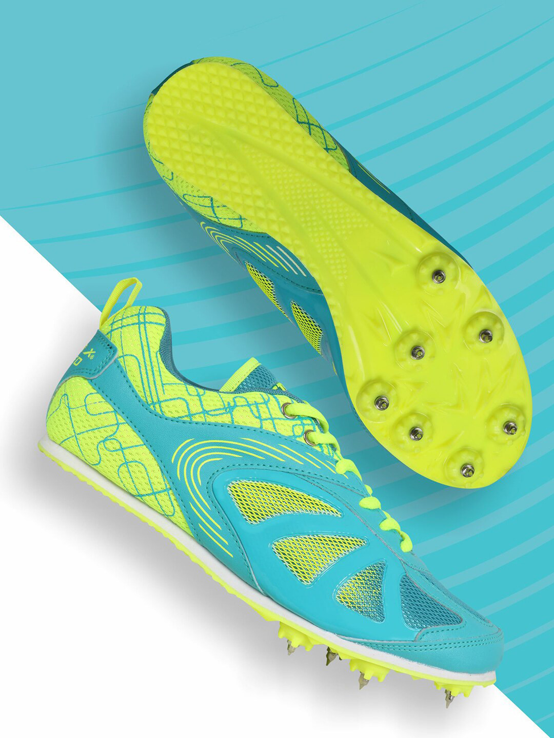 

VECTOR X Unisex Printed Running Shoes, Blue