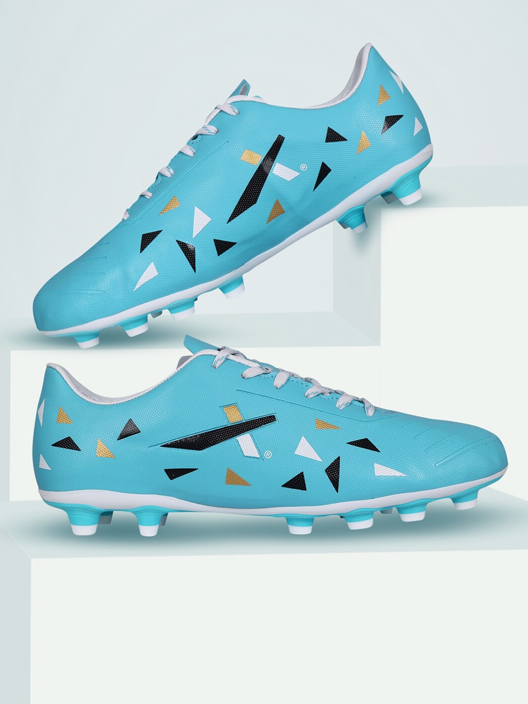 

VECTOR X Unisex Printed Football Shoes, Blue
