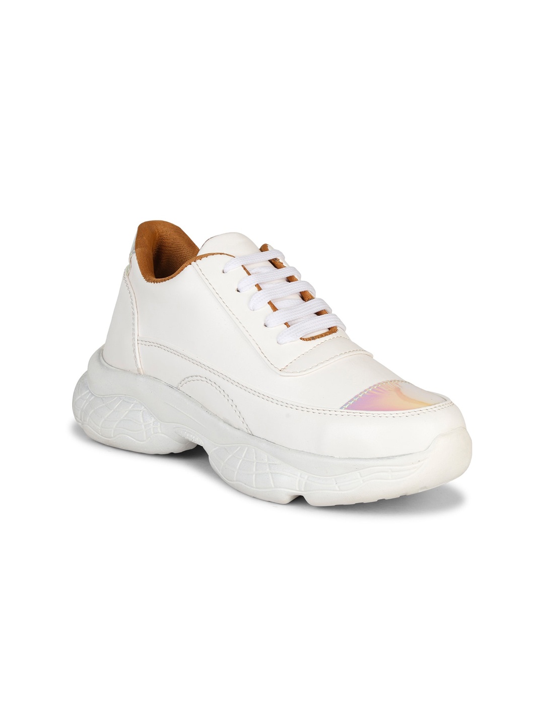 

Krafter Women Lace-Up Sneakers, White