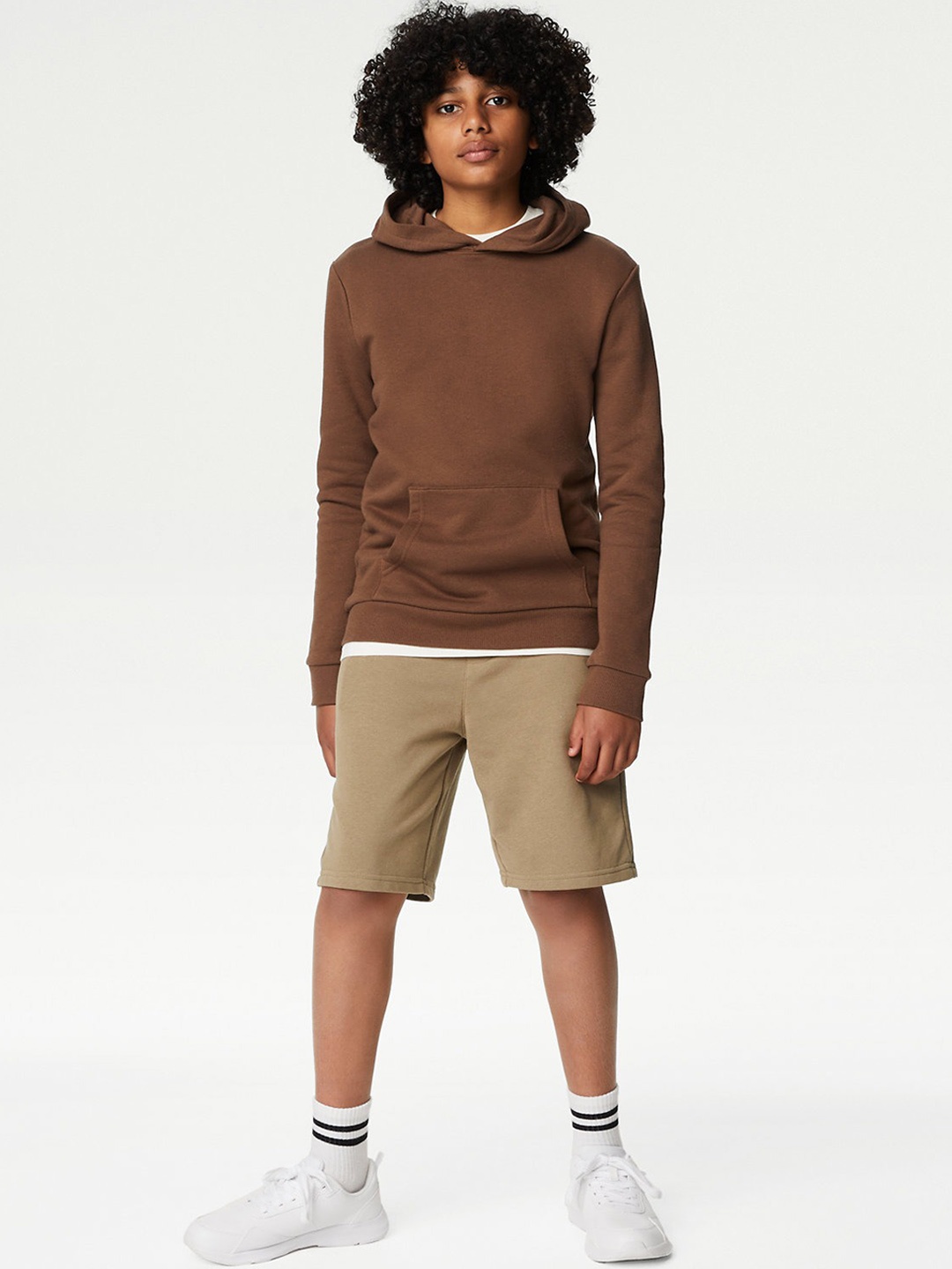 

Marks & Spencer Boys Mid Rise Shorts, Brown