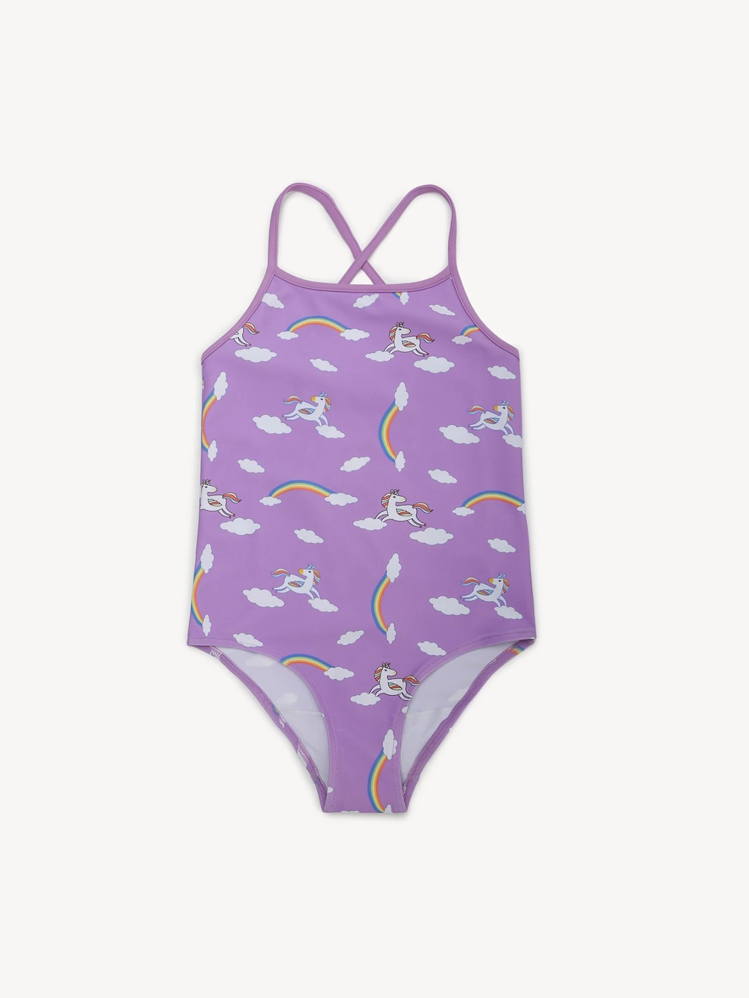 

Marks & Spencer Girls Printed Bodysuit, Purple