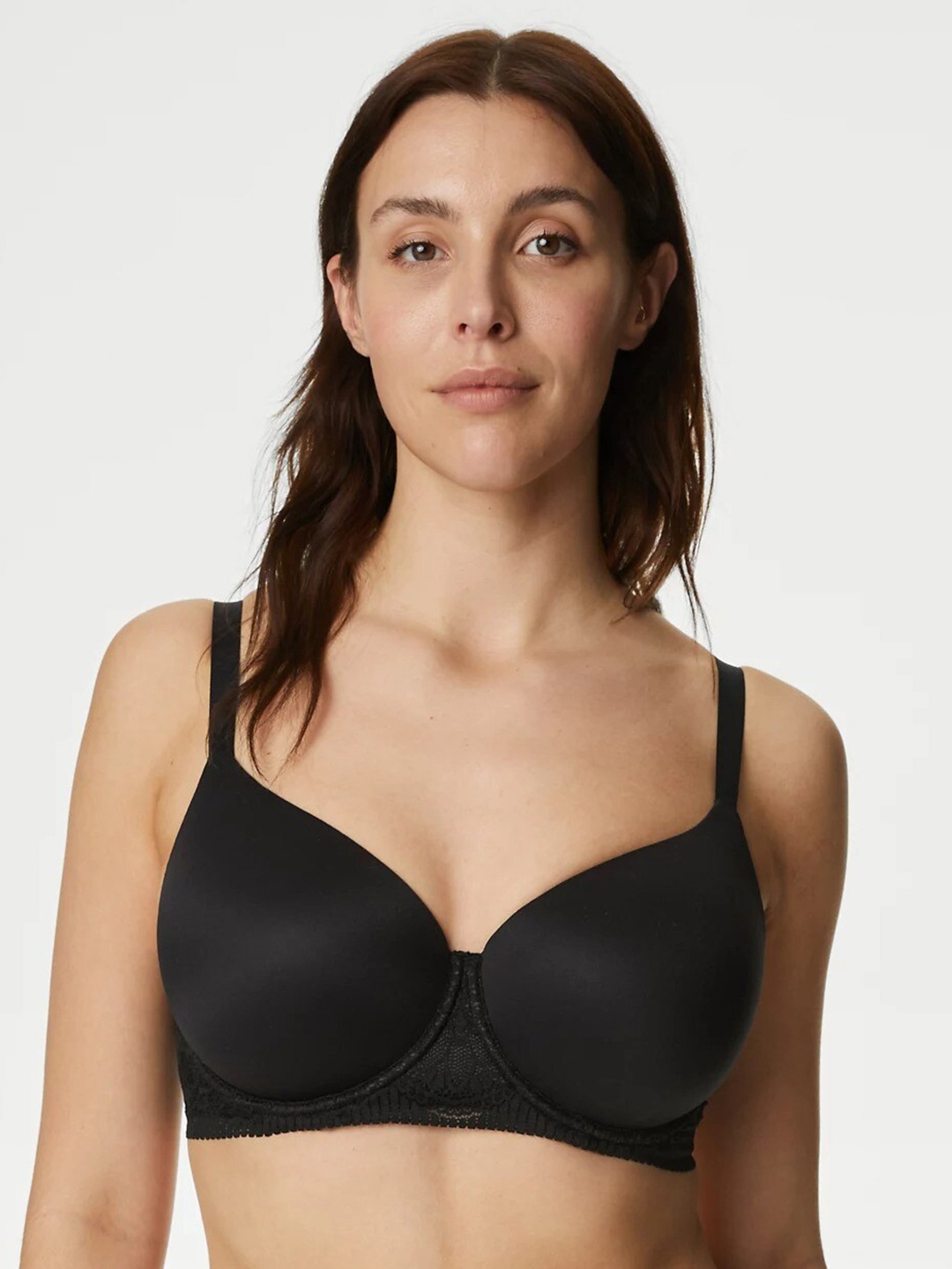 

Marks & Spencer Full Coverage Underwired Lightly Padded T-shirt Bra, Black
