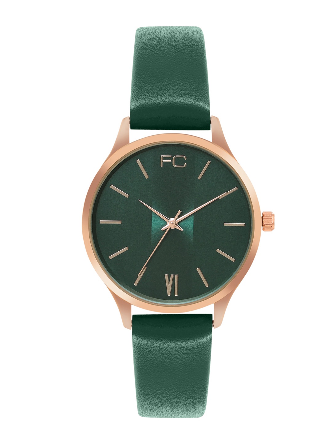 

French Connection Women Dial & Leather Straps Analogue Watch FCN00081E, Green