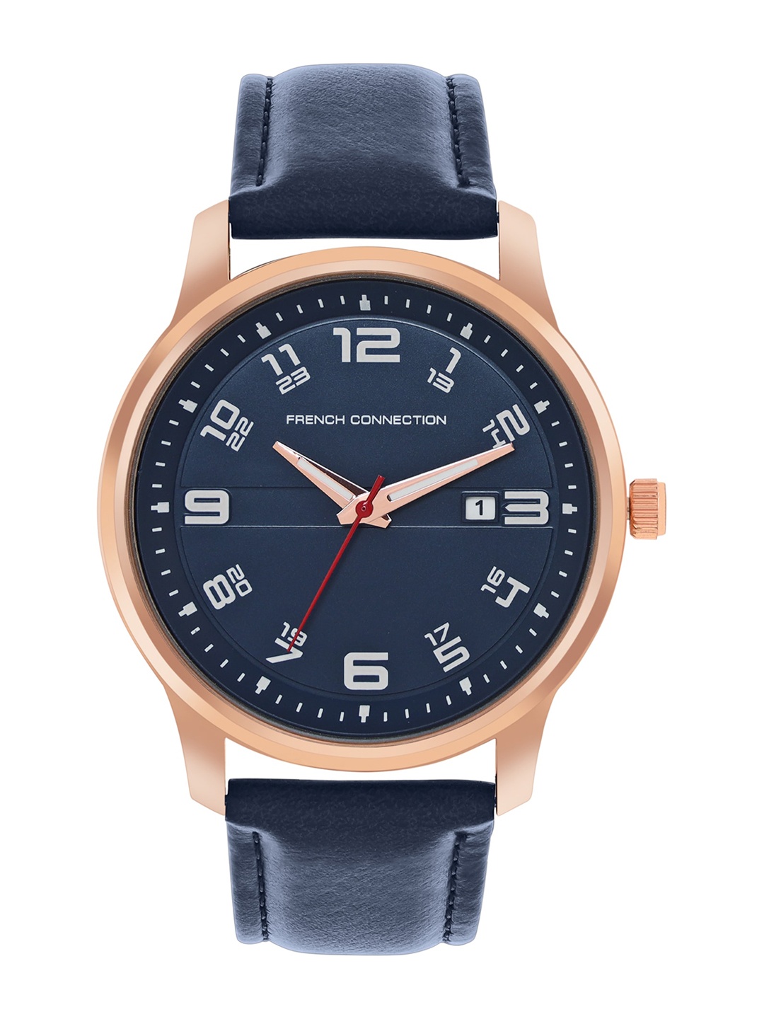 

French Connection Men Dial & Leather Straps Analogue Watch FCN00046D, Blue