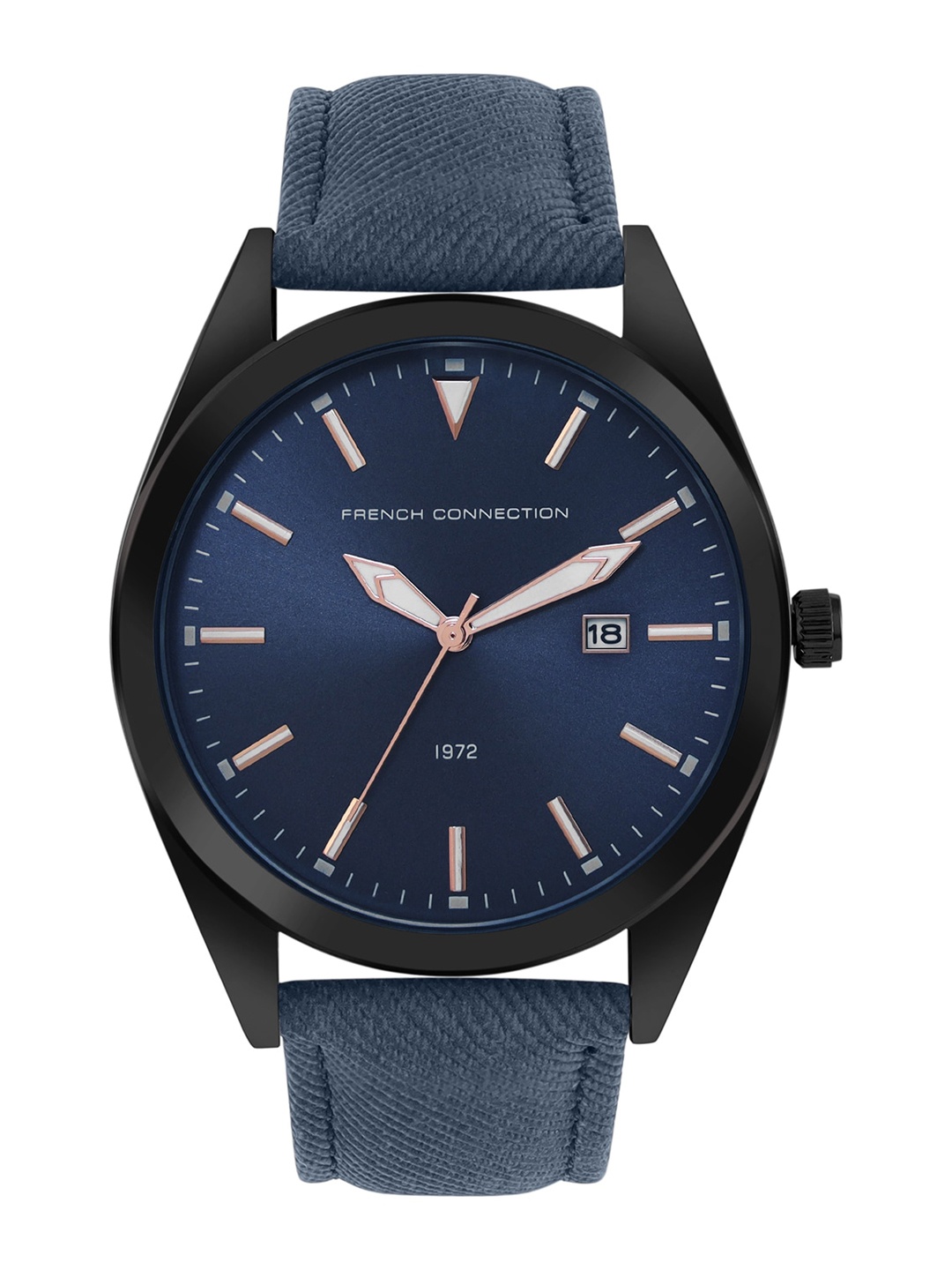 

French Connection Men Dial & Leather Straps Analogue Watch FCN00059I, Blue