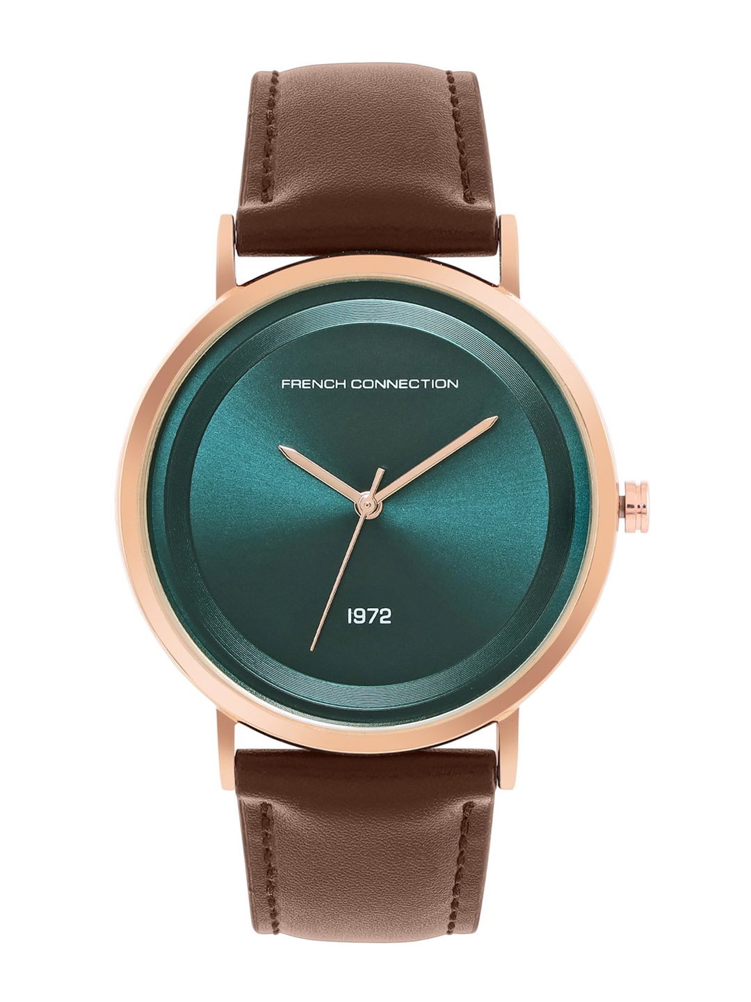 

French Connection Men Dial & Leather Straps Analogue Watch FCN00043C, Green