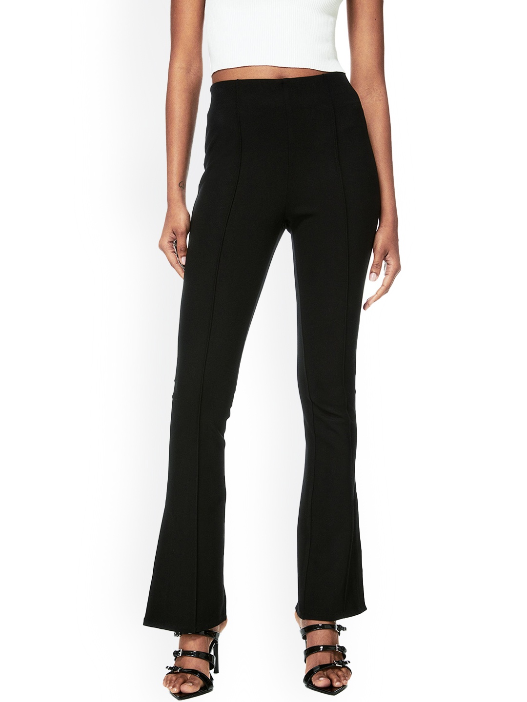 

H&M Women Flared Leggings, Black