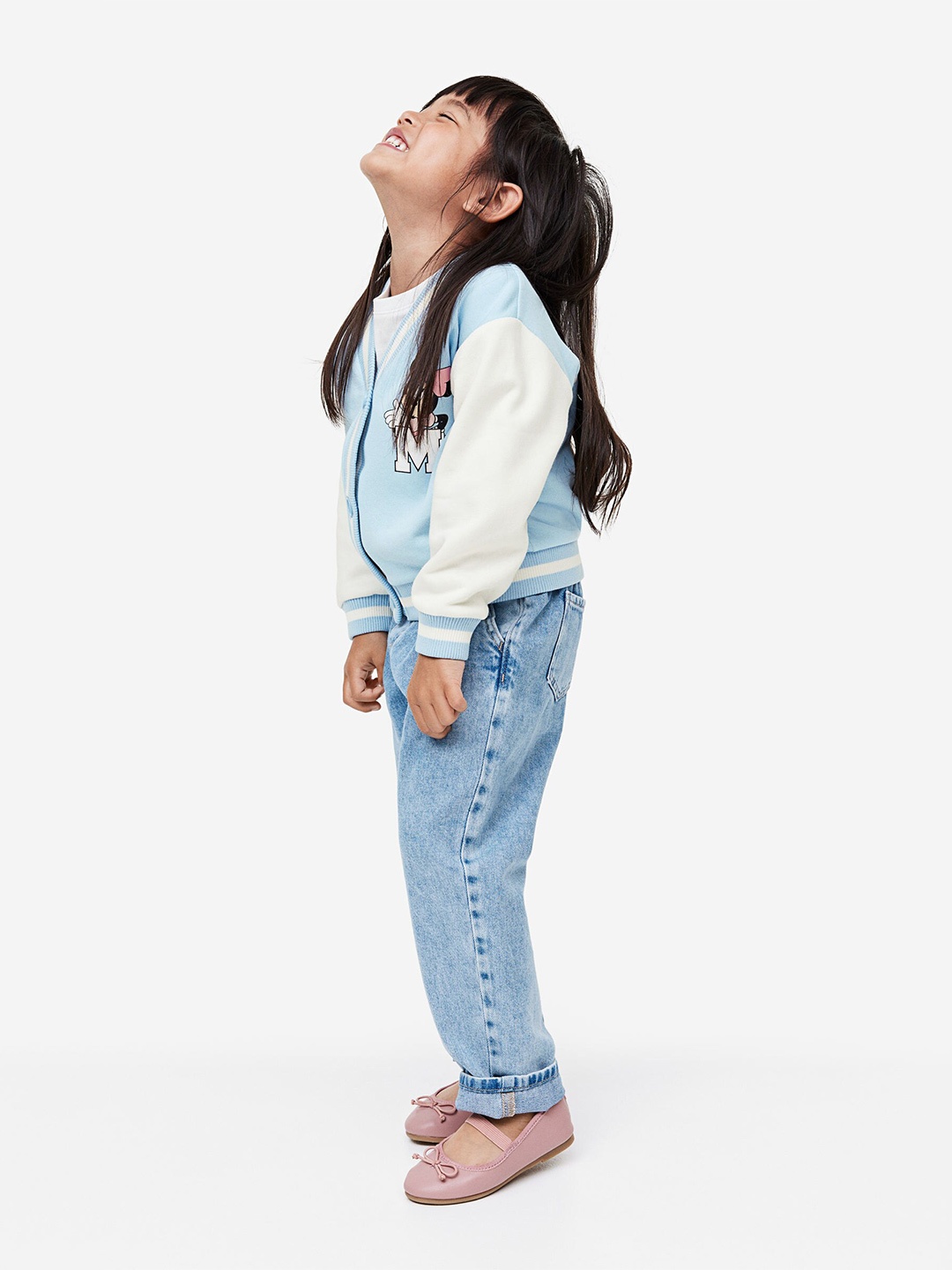 

H&M Girls Printed Cardigan, Blue