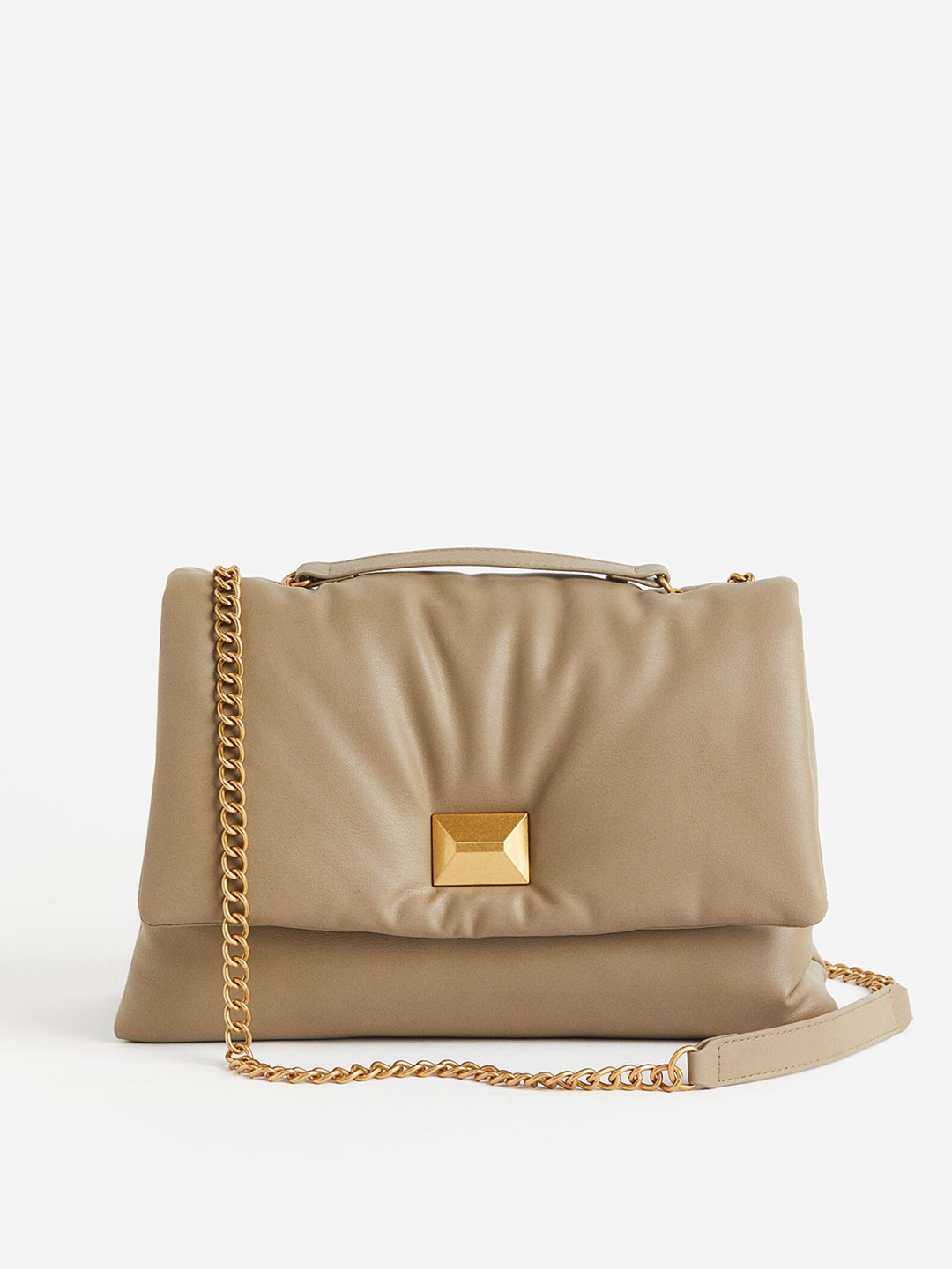 

H&M Padded Shoulder Bag, Beige